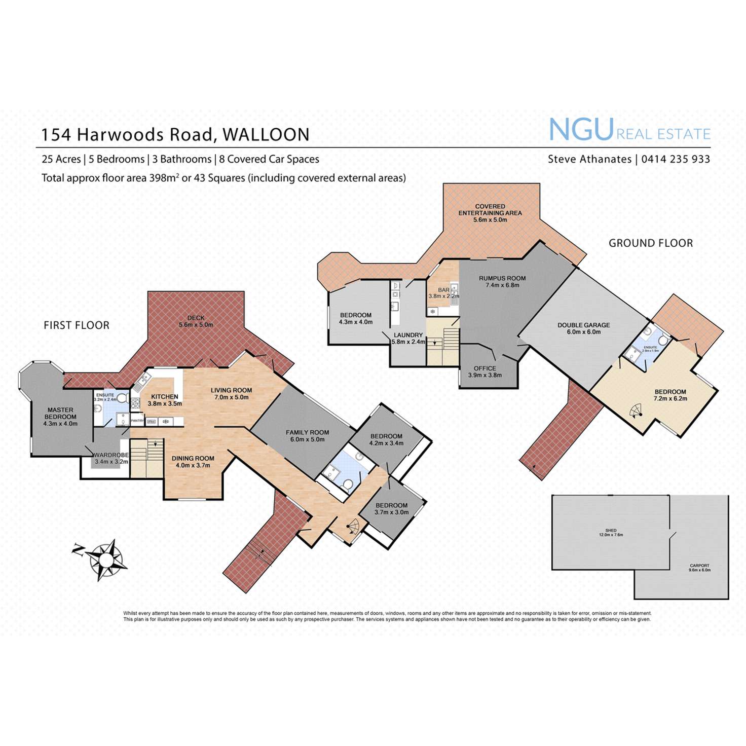 Floorplan of Homely acreageSemiRural listing, 154 Harwoods Road, Walloon QLD 4306