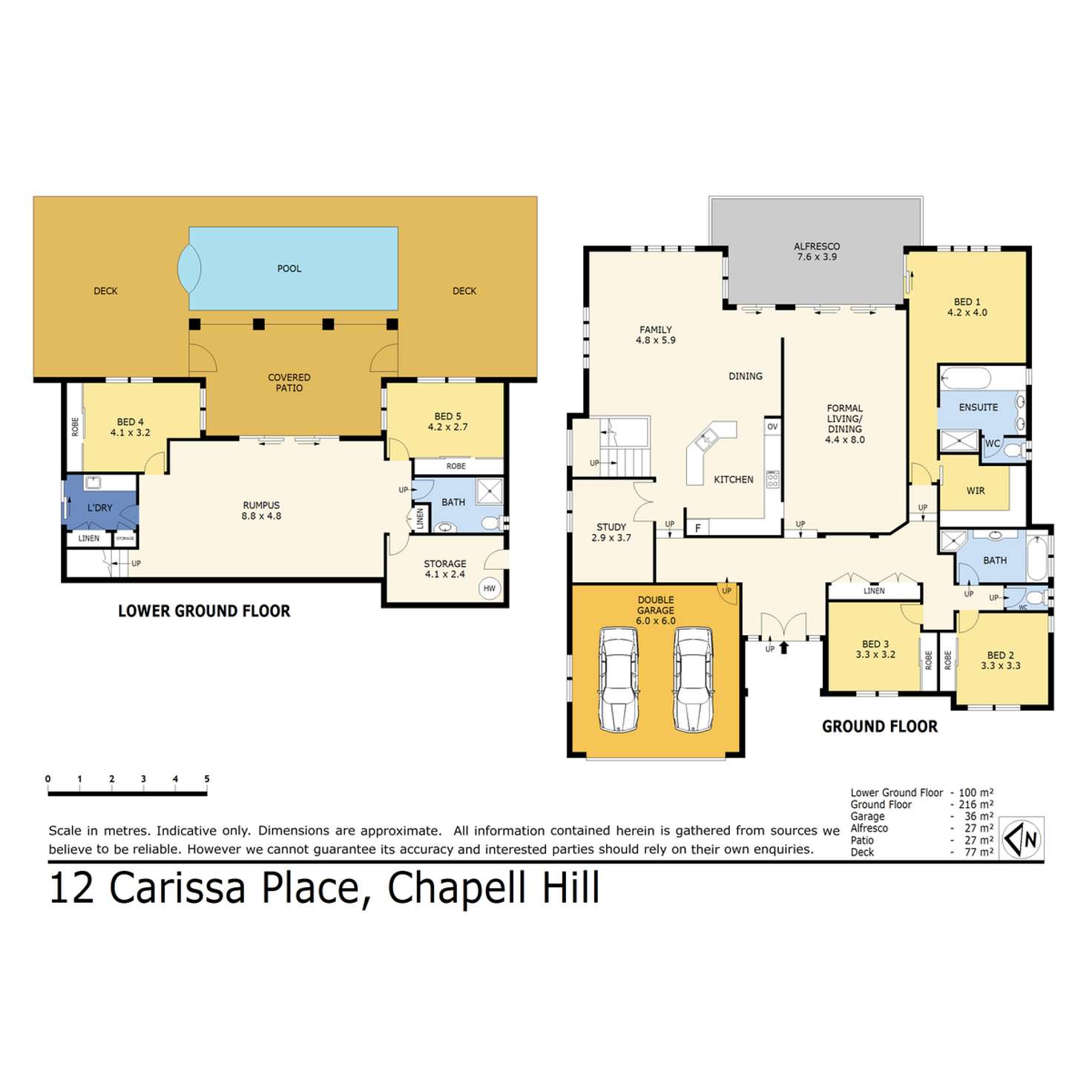 Floorplan of Homely house listing, 12 Carissa Place, Chapel Hill QLD 4069