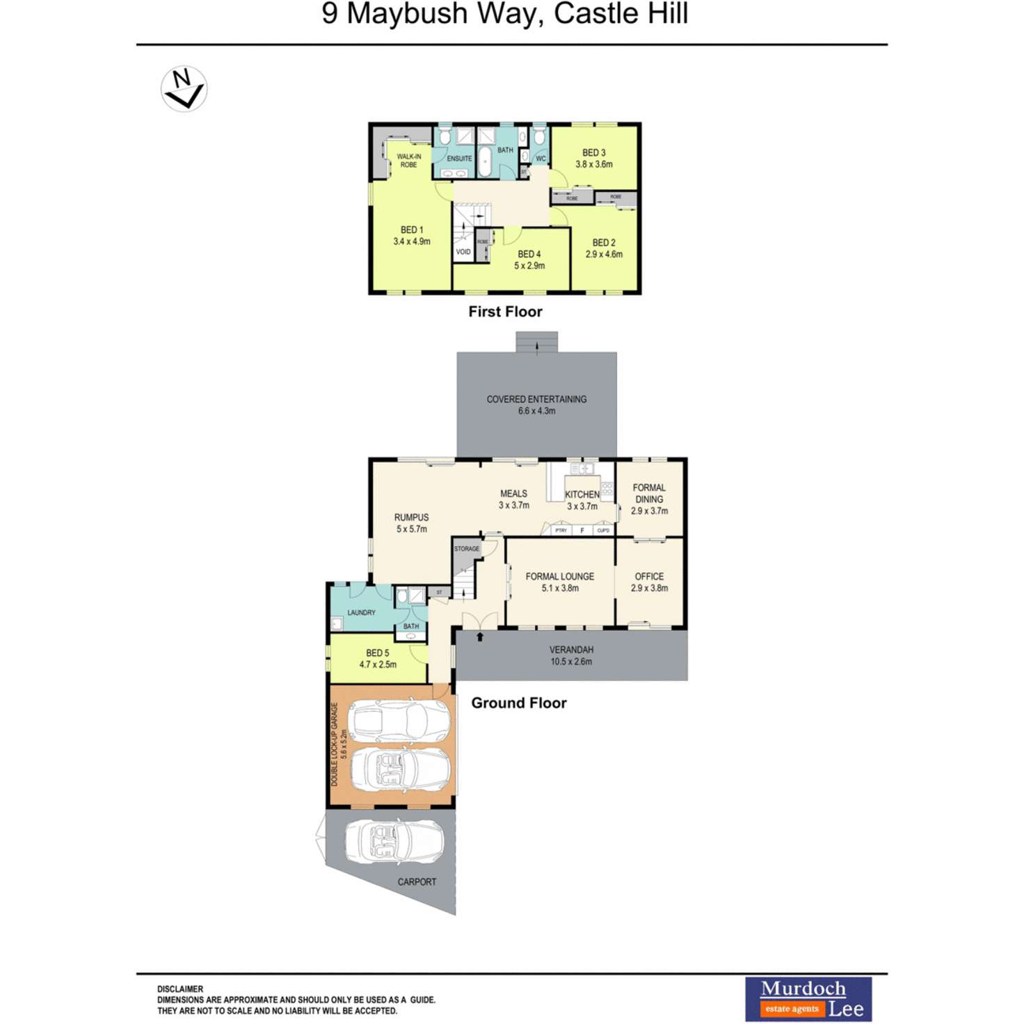 Floorplan of Homely house listing, 9 Maybush Way, Castle Hill NSW 2154