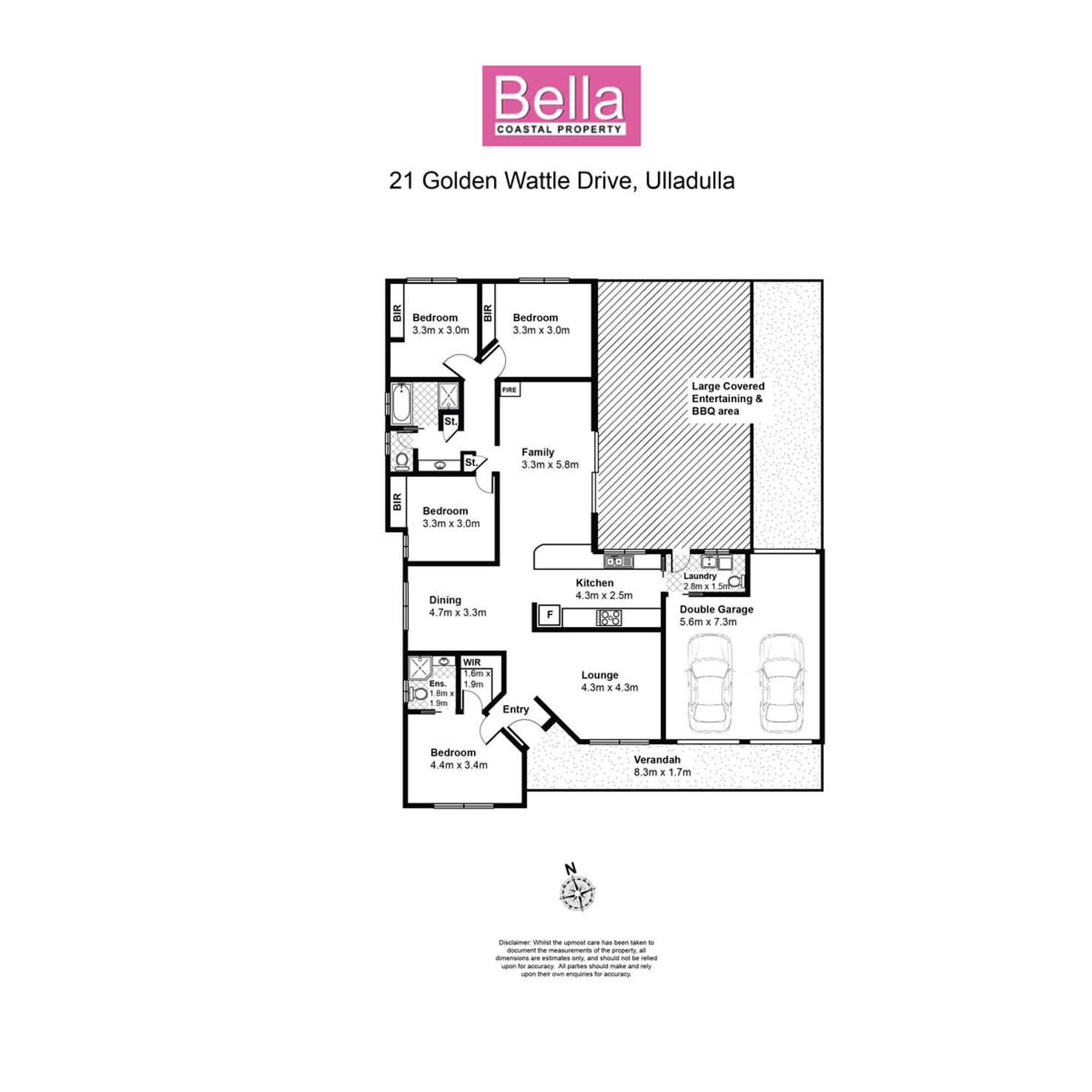 Floorplan of Homely house listing, 21 Golden Wattle Drive, Ulladulla NSW 2539