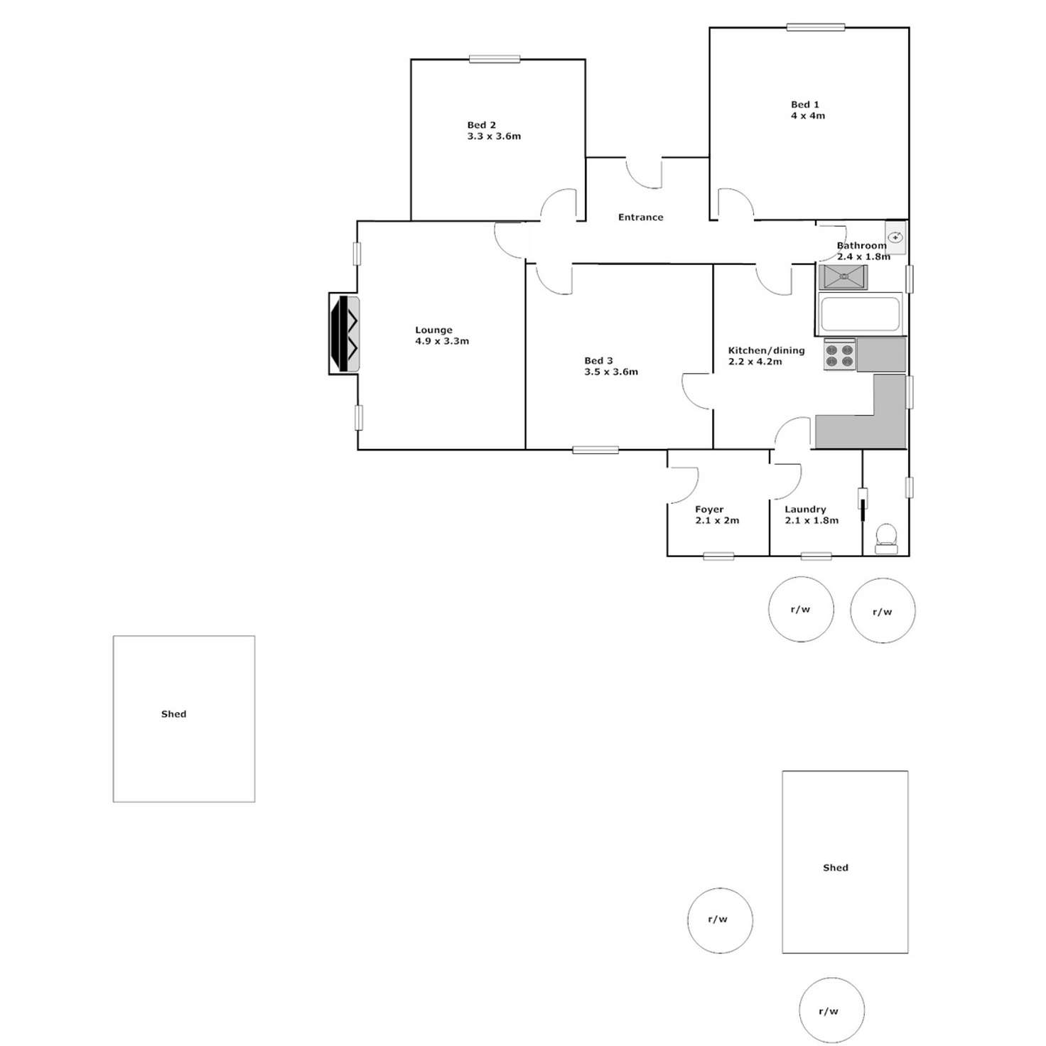 Floorplan of Homely house listing, 44 Mortlock Terrace, Port Lincoln SA 5606