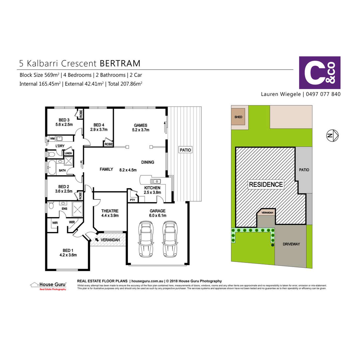 Floorplan of Homely house listing, 5 Kalbarri Crescent, Bertram WA 6167
