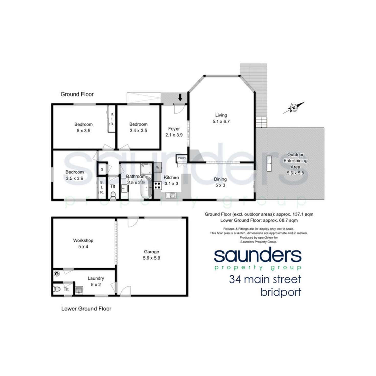 Floorplan of Homely house listing, 34 Main Street, Bridport TAS 7262
