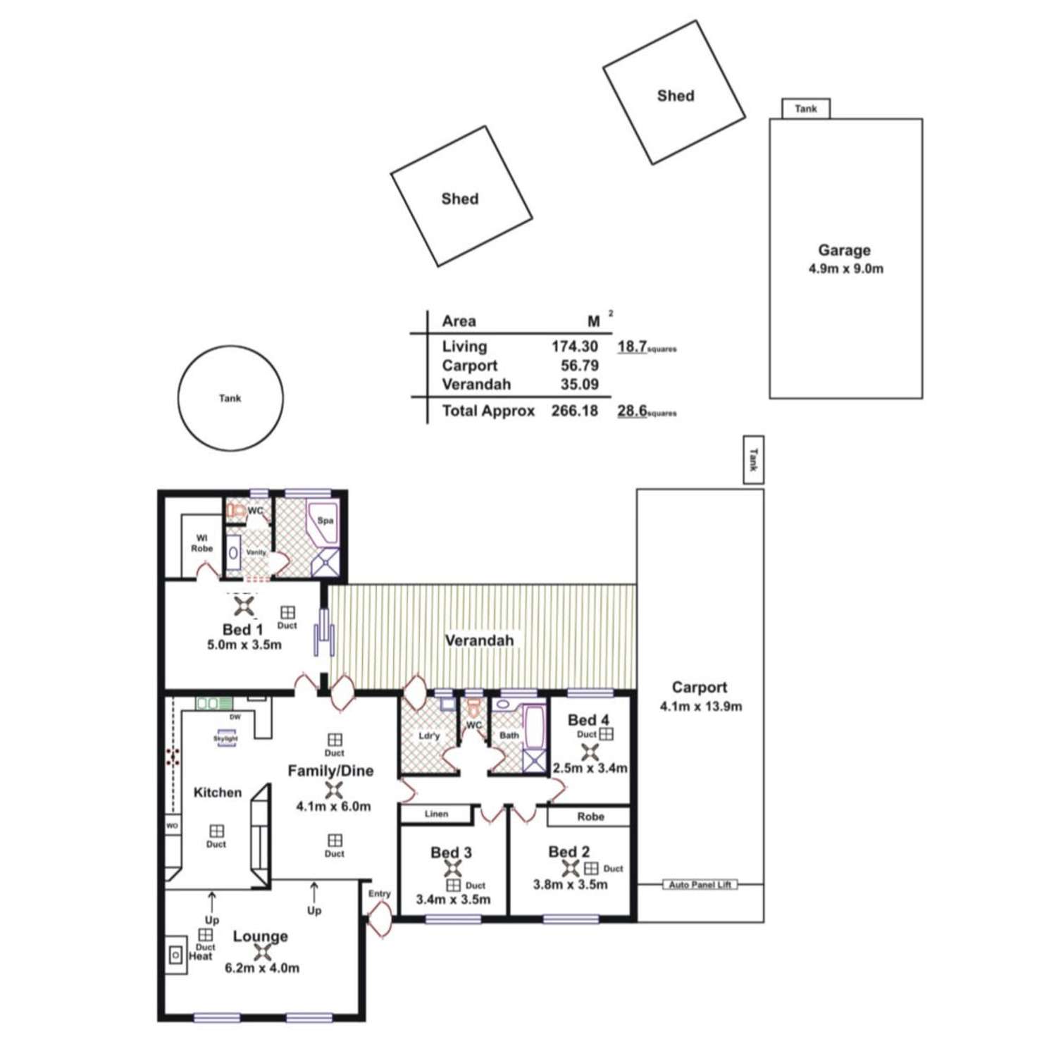 Floorplan of Homely house listing, 5 Olivedale Street, Birdwood SA 5234