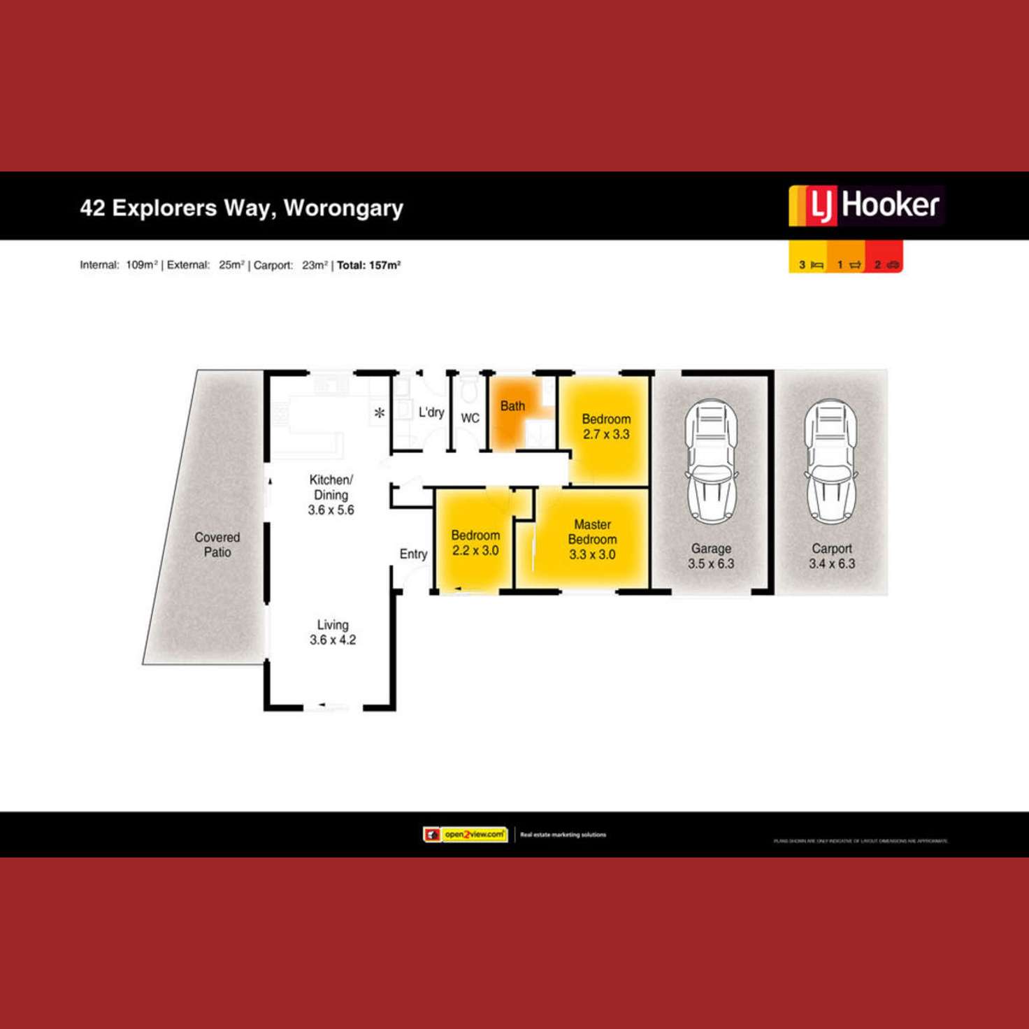 Floorplan of Homely house listing, 42 Explorers Way, Worongary QLD 4213