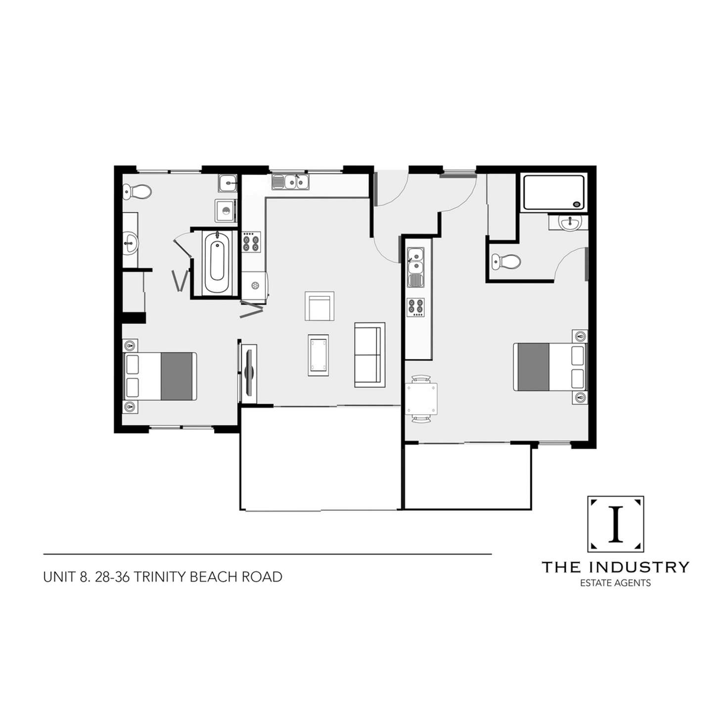 Floorplan of Homely apartment listing, 8/28-36 Trinity Beach Road, Trinity Beach QLD 4879