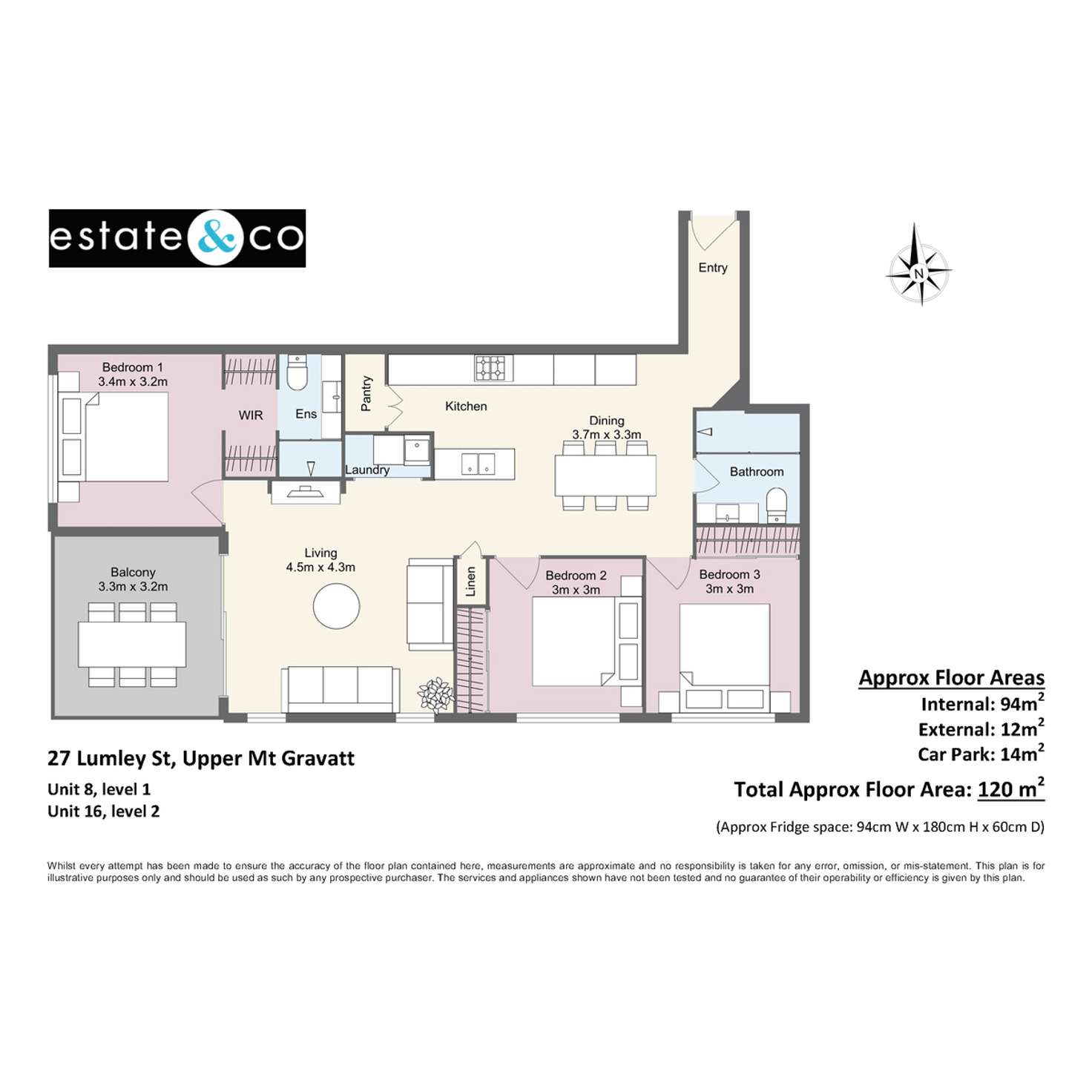 Floorplan of Homely apartment listing, 16/27 Lumley Street, Upper Mount Gravatt QLD 4122