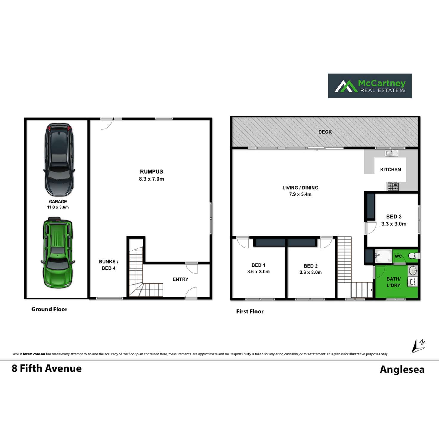 Floorplan of Homely house listing, 8 Fifth Avenue Anglesea, Anglesea VIC 3230