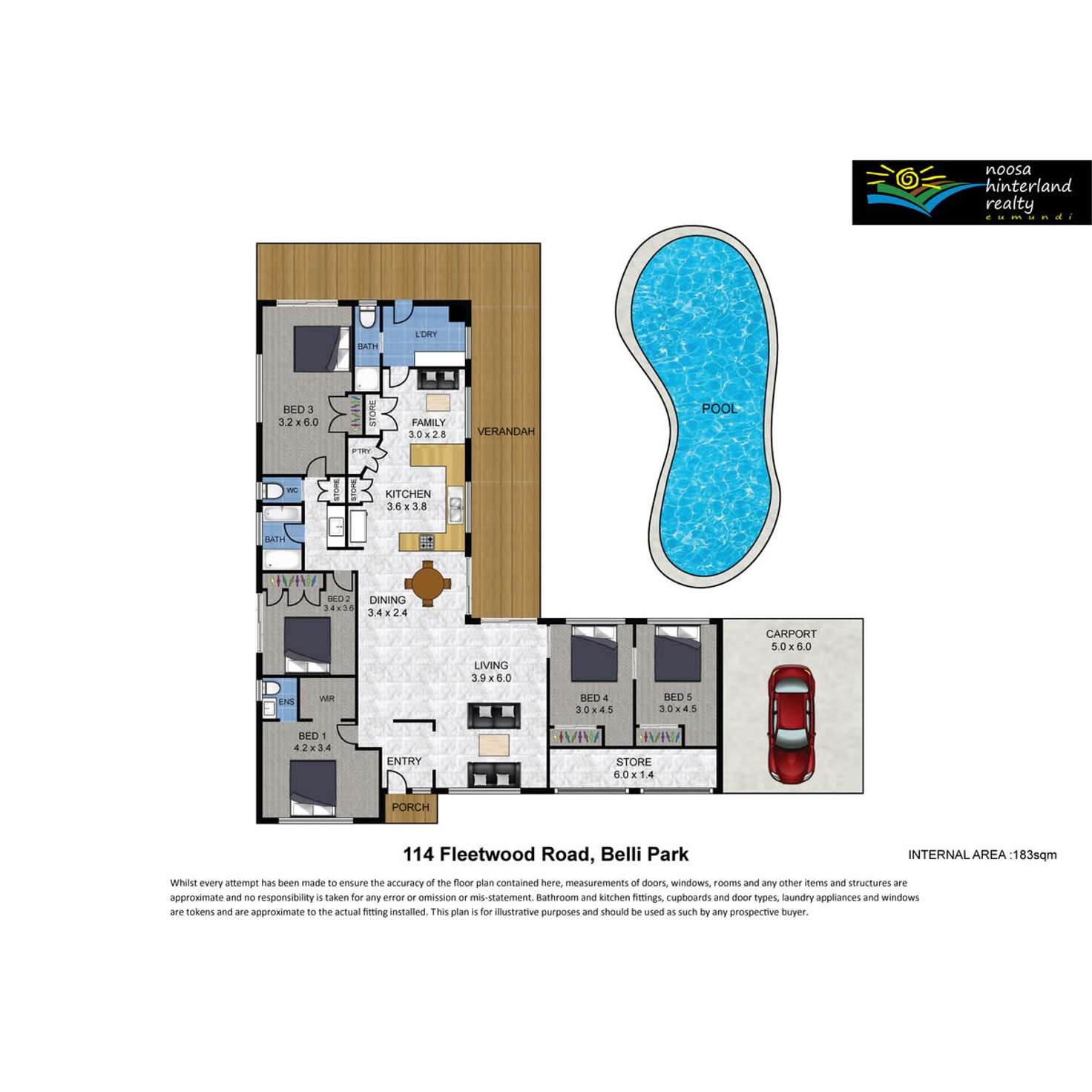 Floorplan of Homely house listing, 114-118 Fleetwood Road, Belli Park QLD 4562