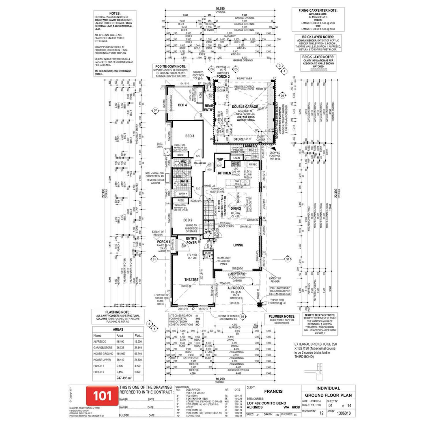 Floorplan of Homely house listing, 7 Comito Bend, Alkimos WA 6038