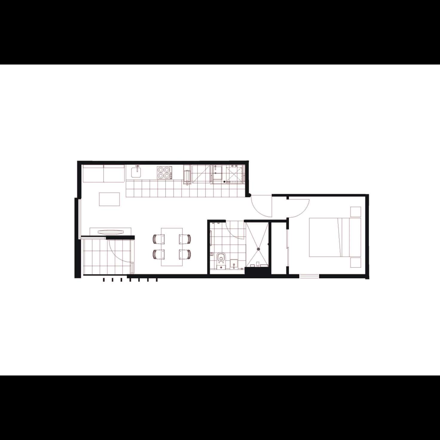 Floorplan of Homely apartment listing, 304/233 Dandenong Road, Prahran VIC 3181