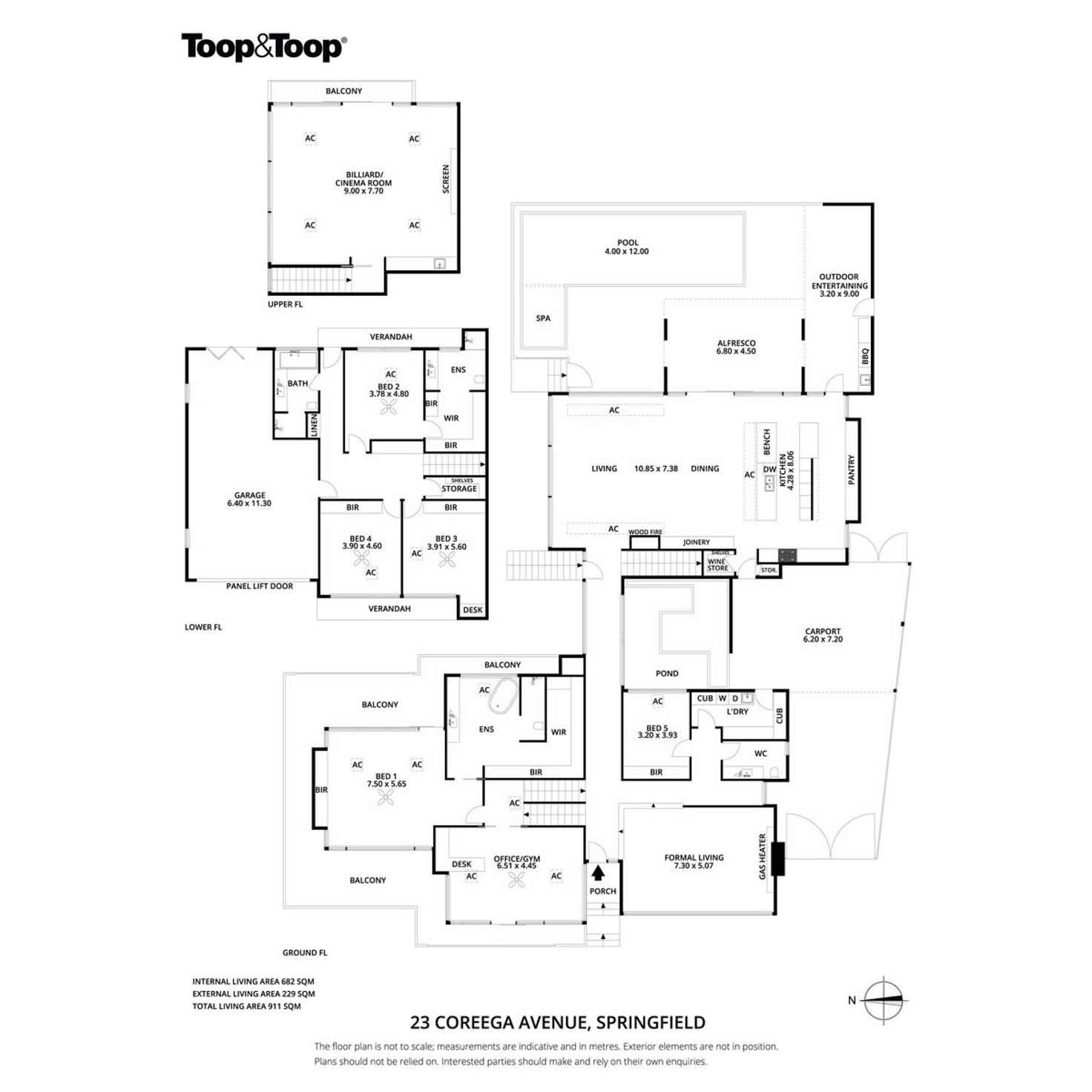 Floorplan of Homely house listing, 23 Coreega Avenue, Springfield SA 5062