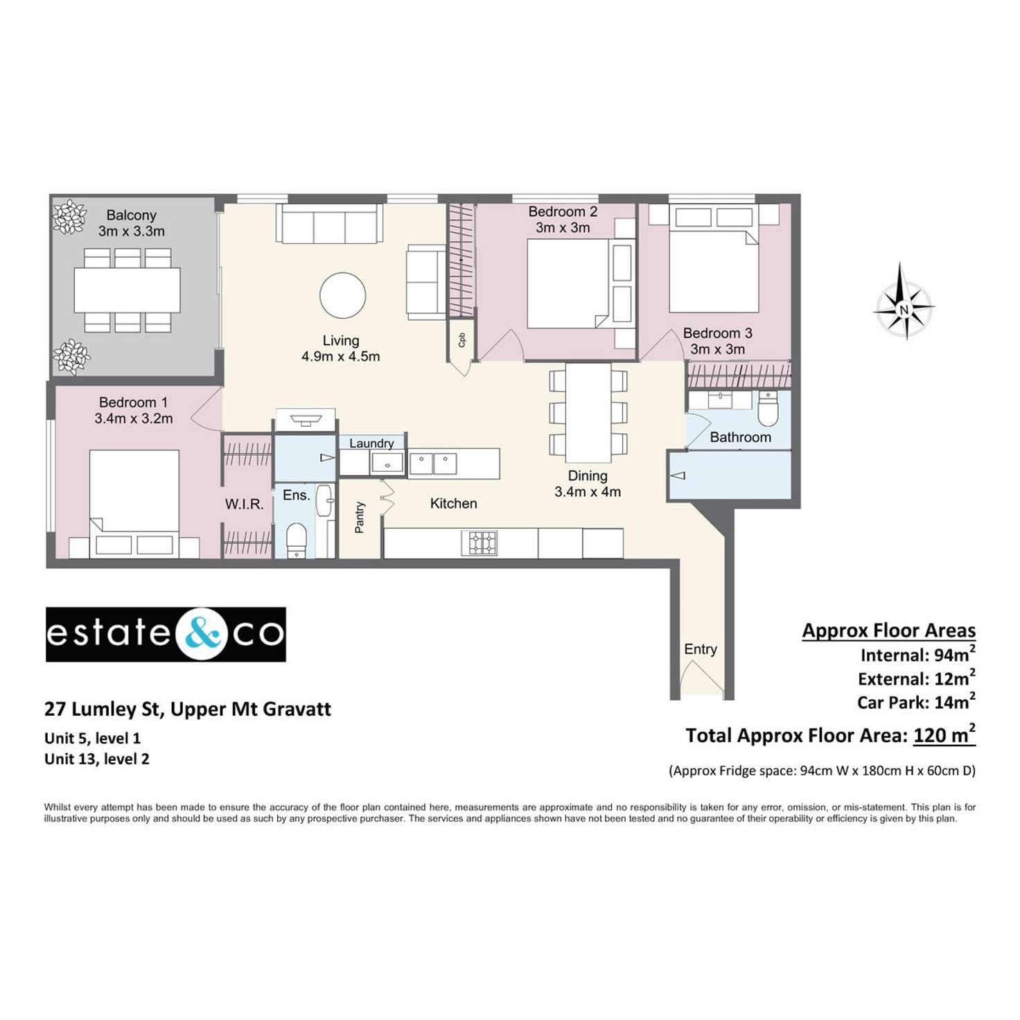 Floorplan of Homely unit listing, 13/27 Lumley Street, Upper Mount Gravatt QLD 4122