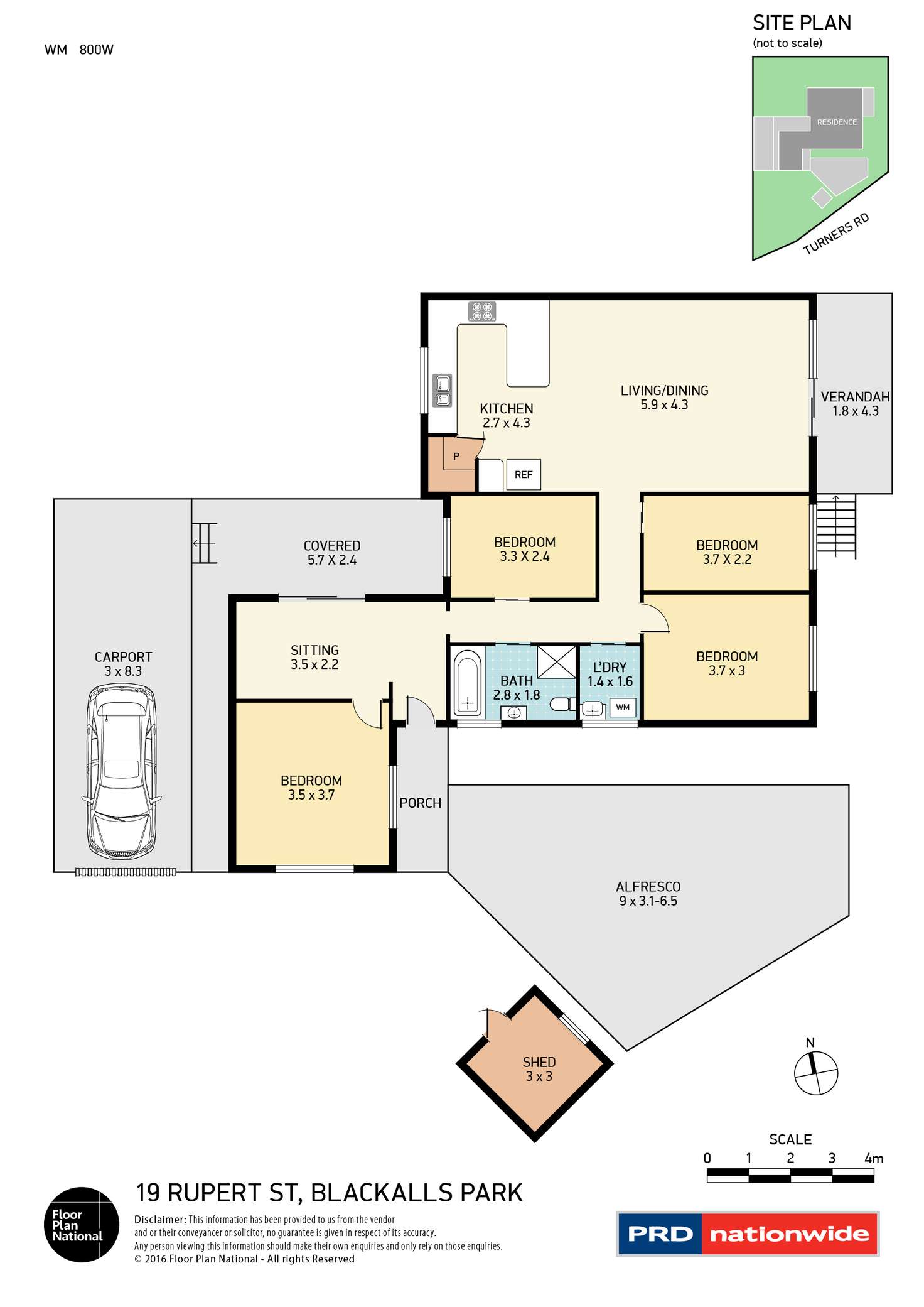 Floorplan of Homely house listing, 19 Rupert Street, Blackalls Park NSW 2283