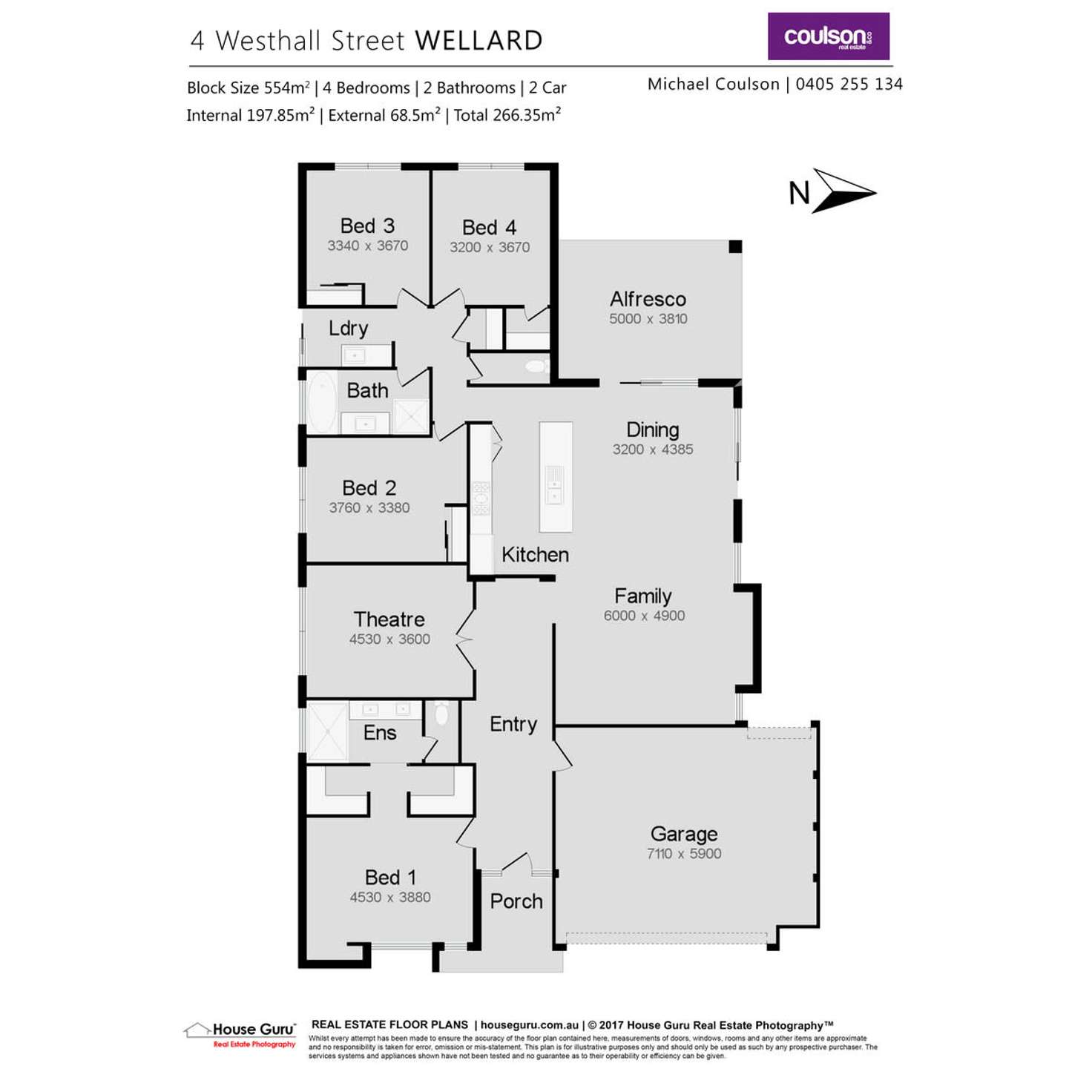 Floorplan of Homely house listing, 4 Westhall Street, Wellard WA 6170
