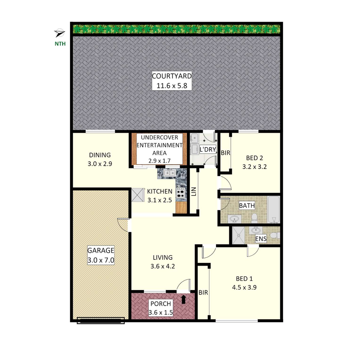 Floorplan of Homely villa listing, 9/66 Baltimore Street, Belfield NSW 2191