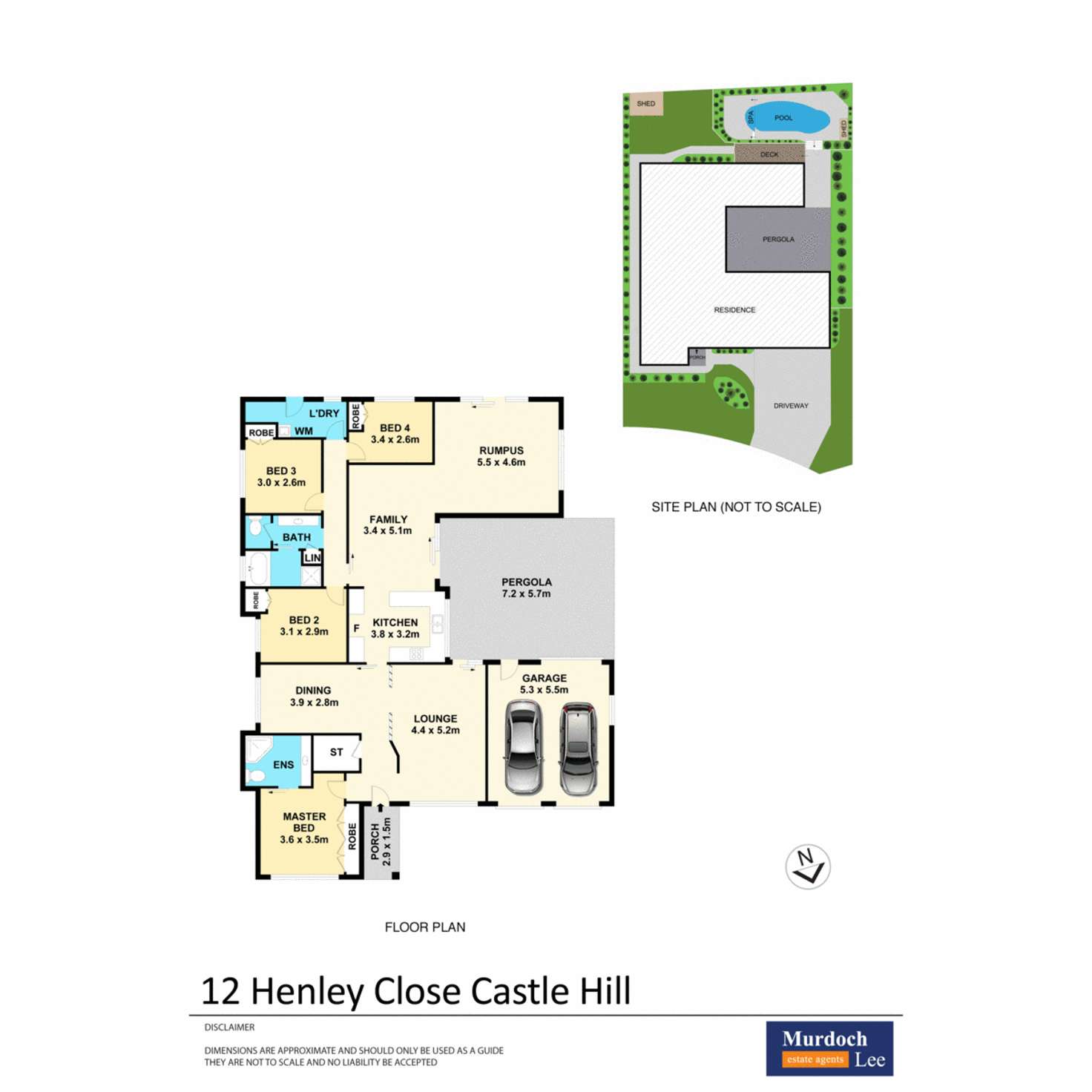 Floorplan of Homely house listing, 12 Henley Close, Castle Hill NSW 2154