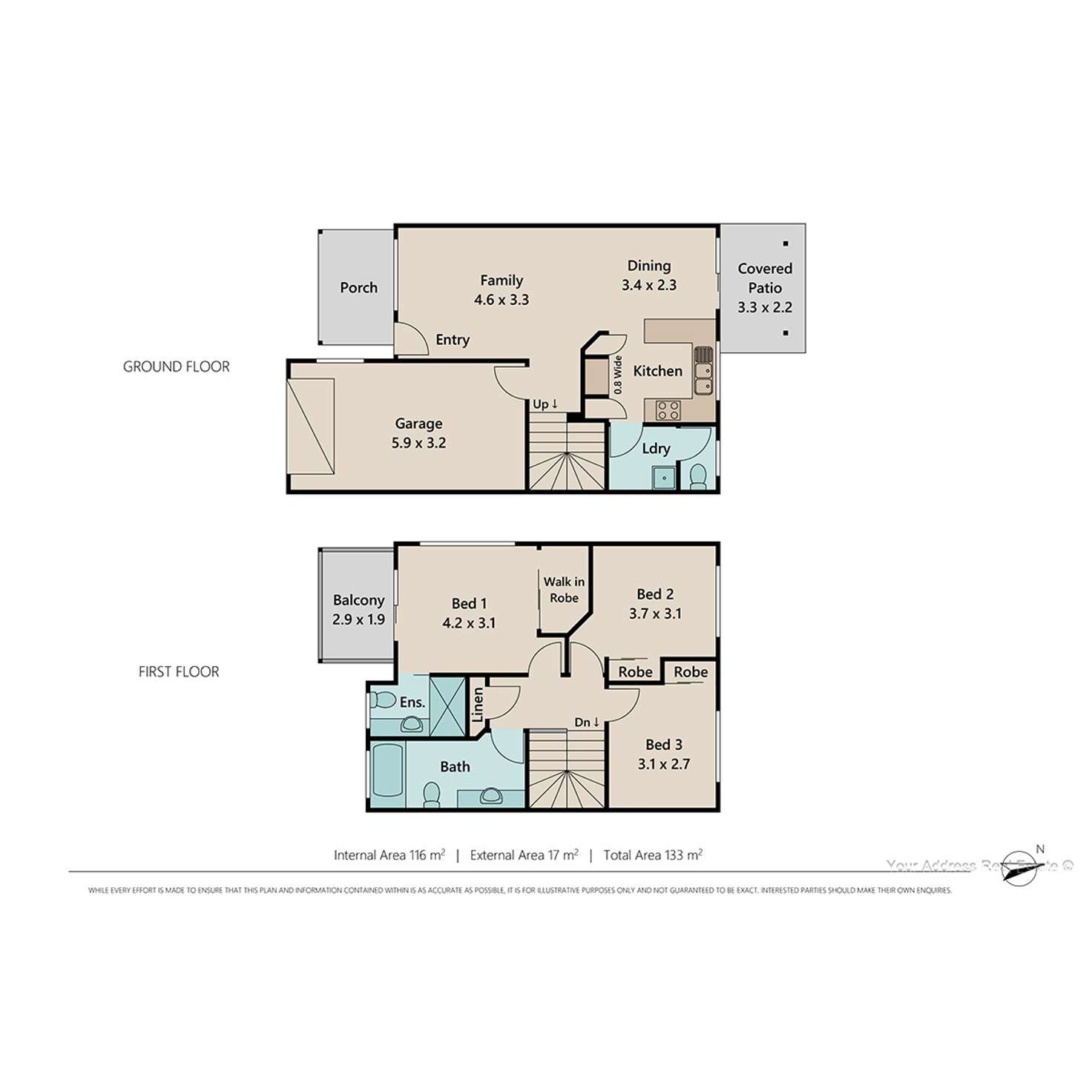 Floorplan of Homely townhouse listing, 22/65-87 Demeio Road, Berrinba QLD 4117