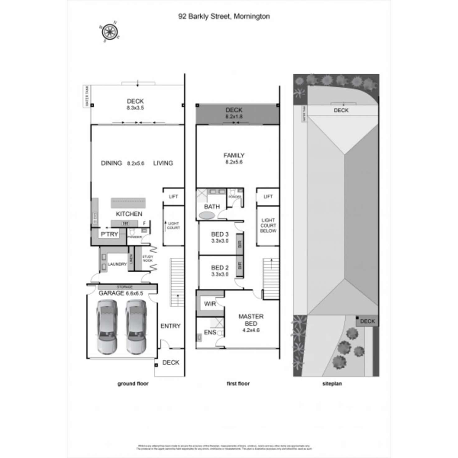 Floorplan of Homely house listing, 92 Barkly Street, Mornington VIC 3931