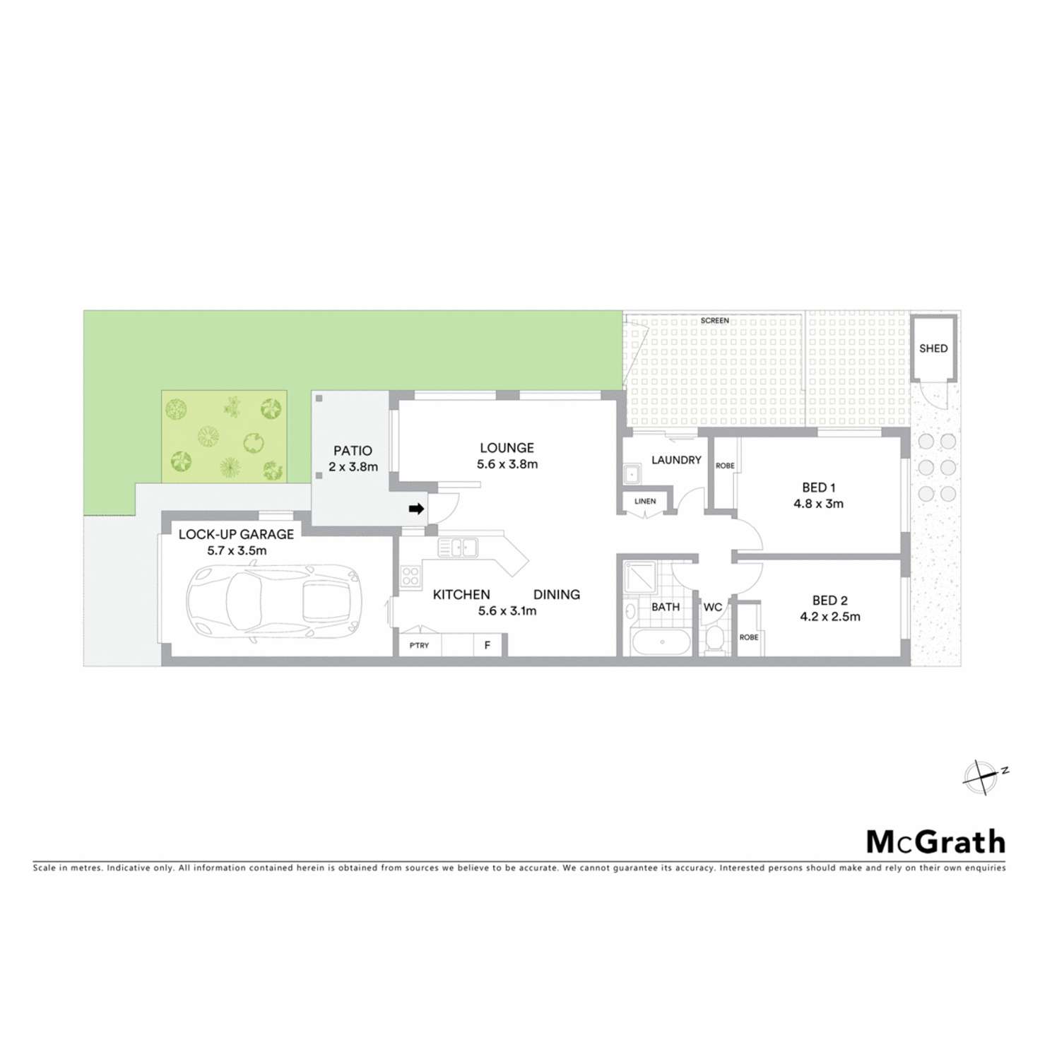 Floorplan of Homely villa listing, 1/31 Tamar Street, Ballina NSW 2478