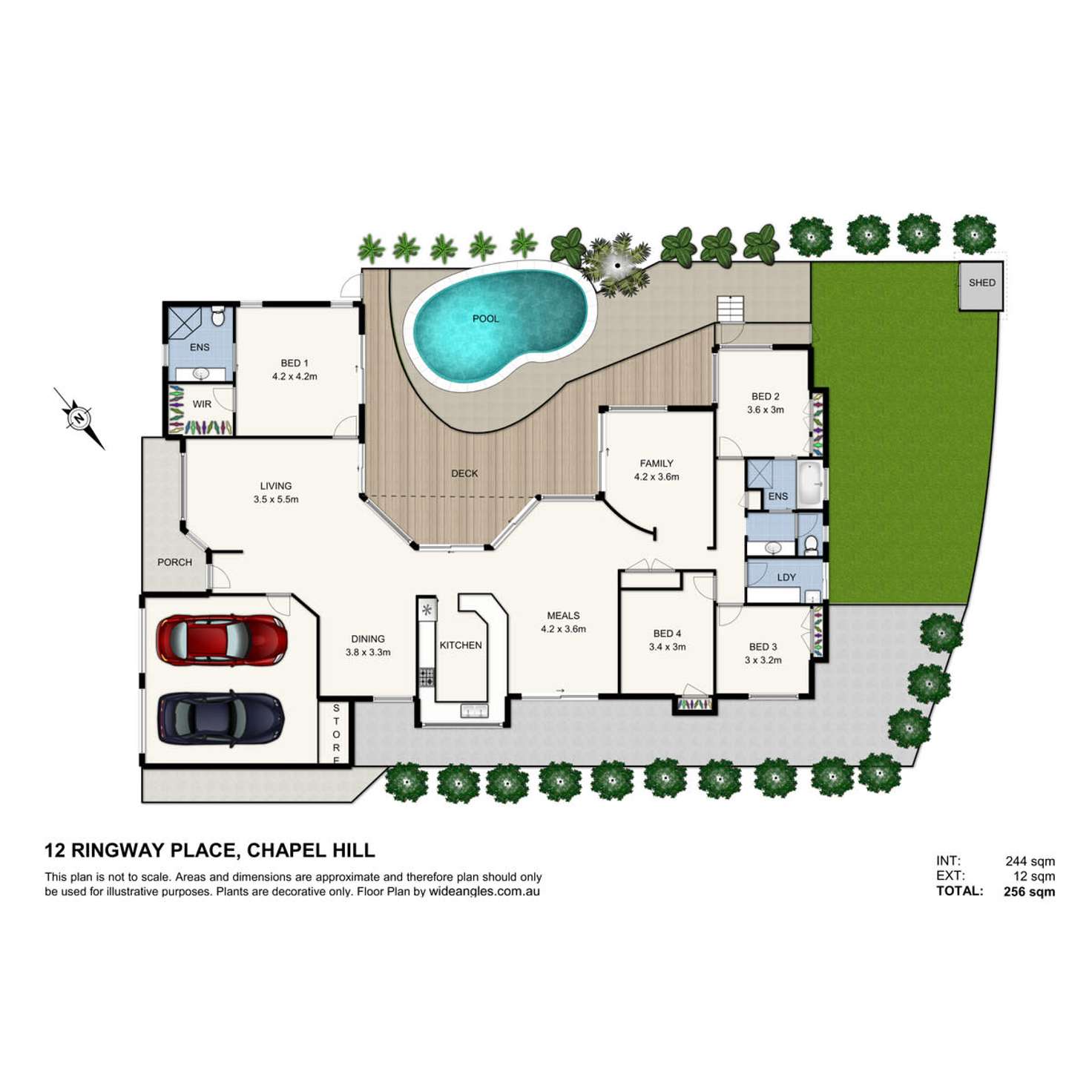 Floorplan of Homely house listing, 12 Ringway Place, Chapel Hill QLD 4069