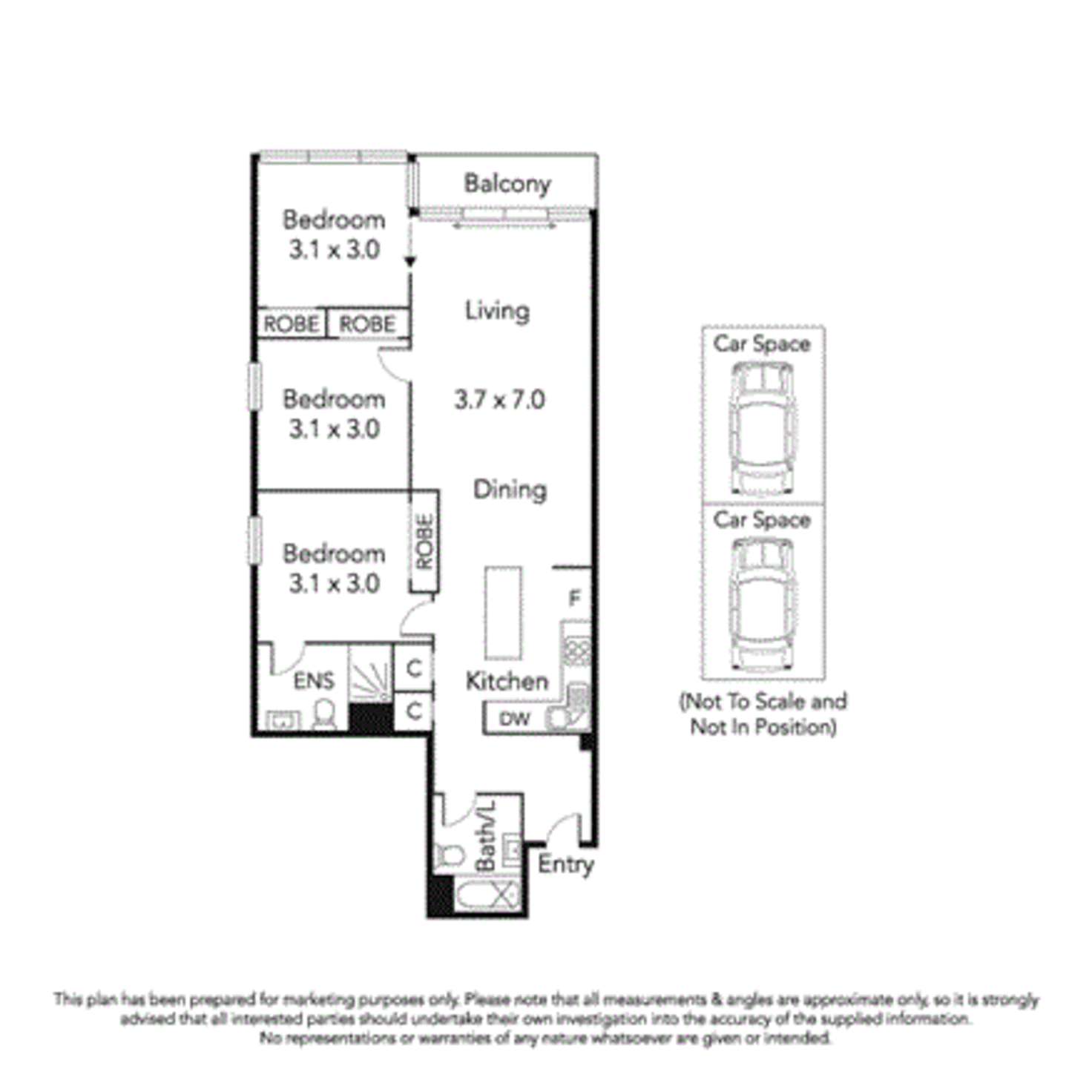 Floorplan of Homely apartment listing, 108/118 Dudley Street, West Melbourne VIC 3003