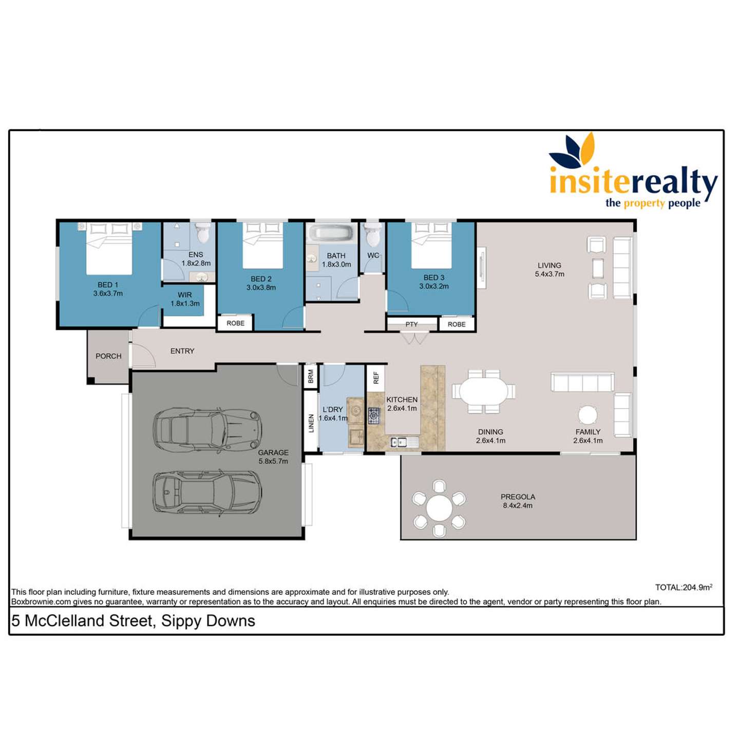 Floorplan of Homely house listing, 5 McClelland Street, Sippy Downs QLD 4556