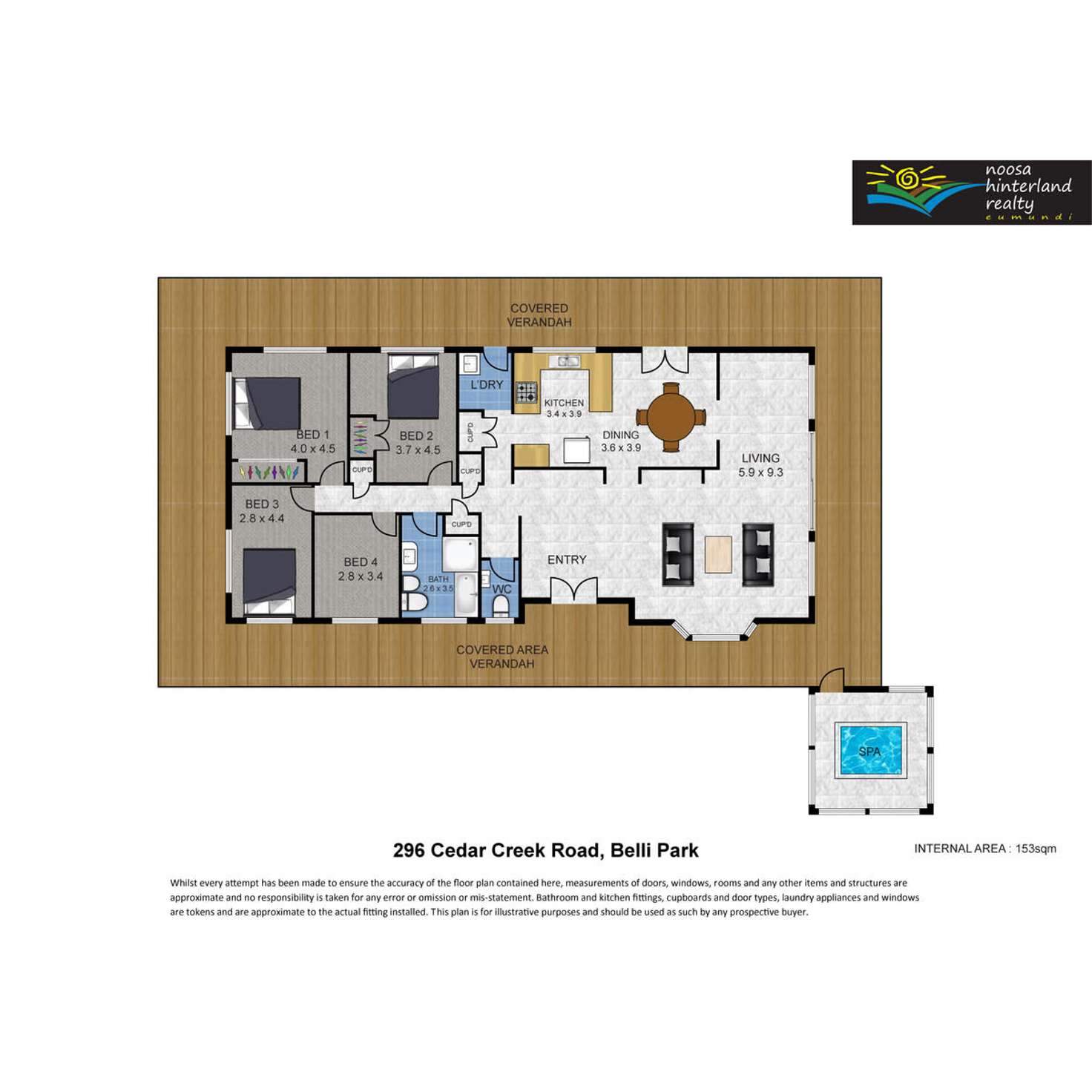 Floorplan of Homely house listing, 296 Cedar Creek Road, Belli Park QLD 4562