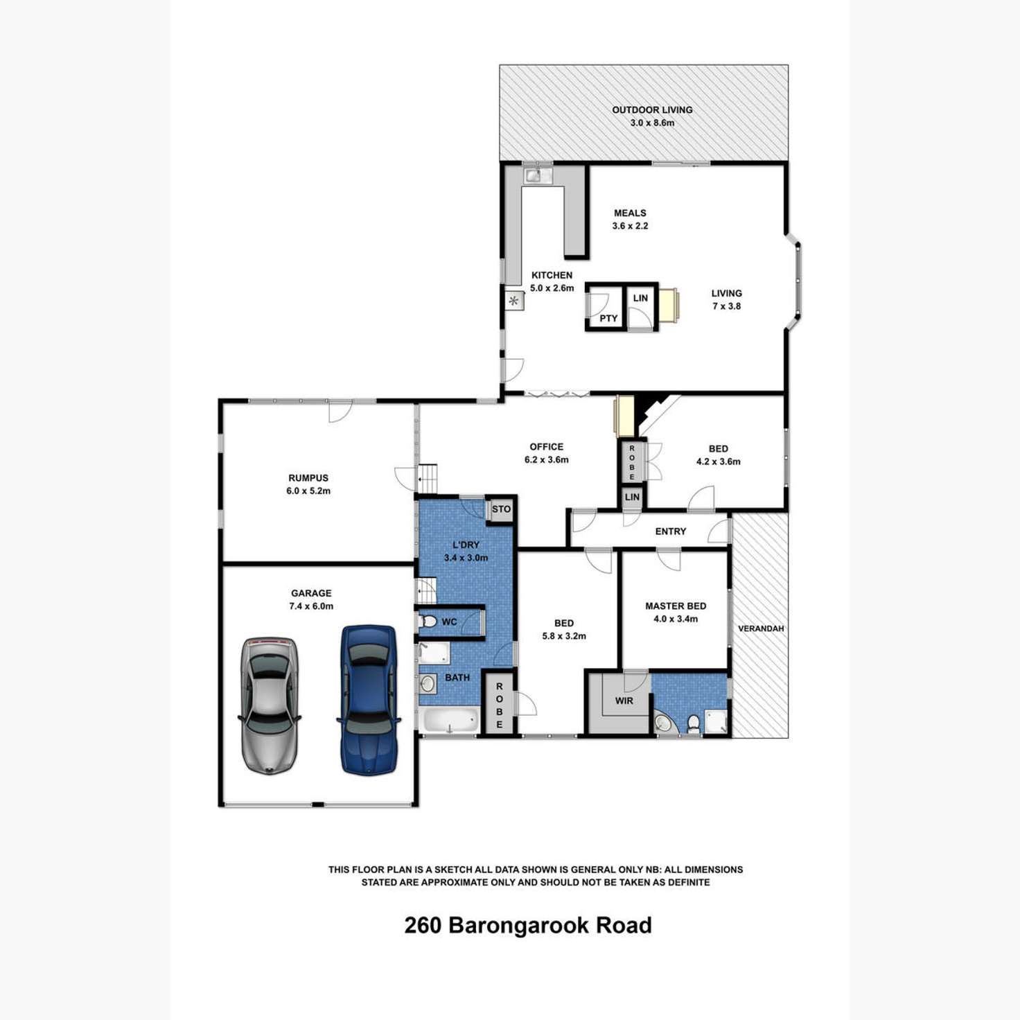 Floorplan of Homely acreageSemiRural listing, 260 Barongarook Road, Barongarook VIC 3249