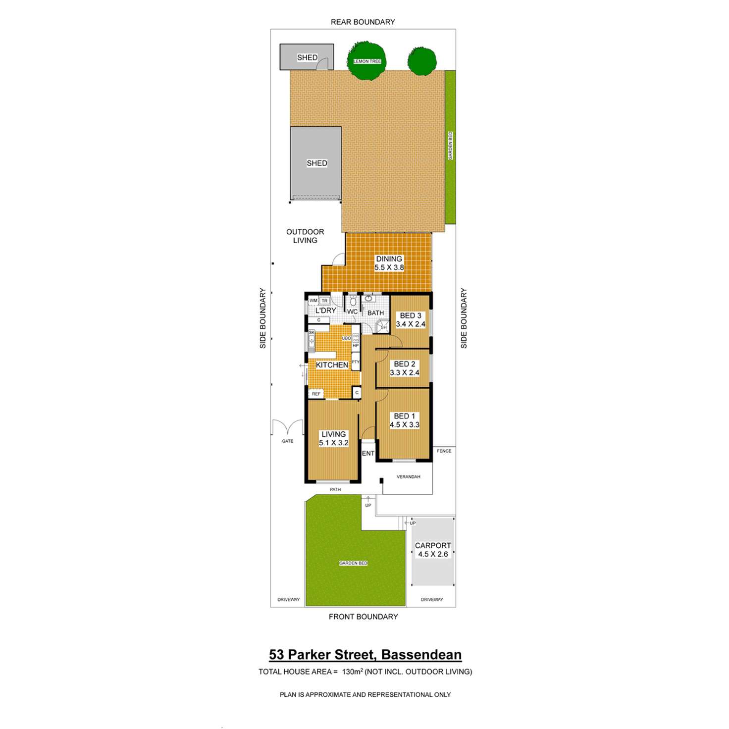 Floorplan of Homely house listing, 53 Parker Street, Bassendean WA 6054