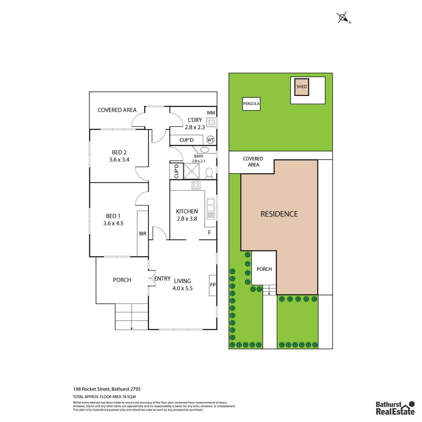 Floorplan of Homely house listing, 198 Rocket Street, Bathurst NSW 2795