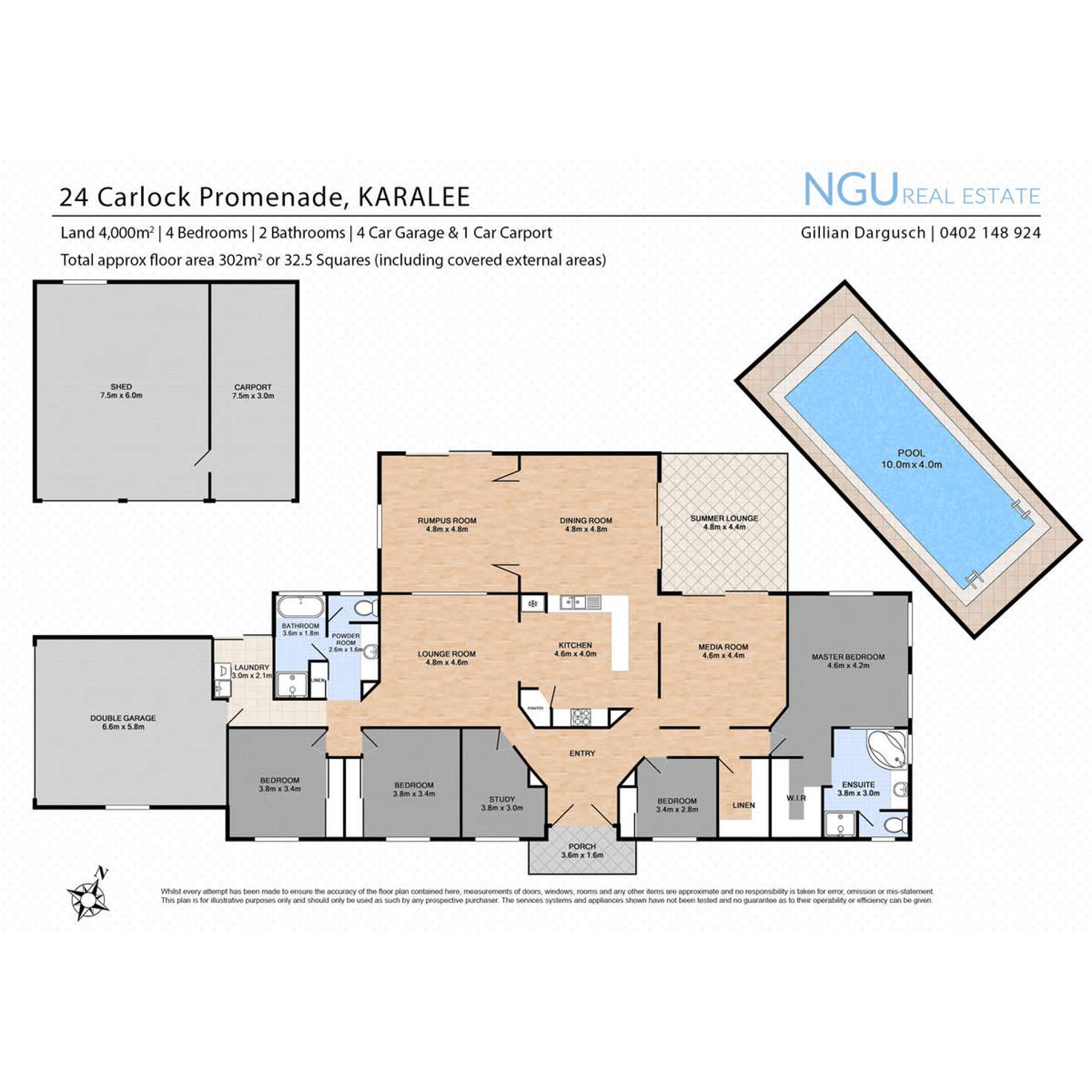 Floorplan of Homely house listing, 24 Carlock Promenade, Karalee QLD 4306