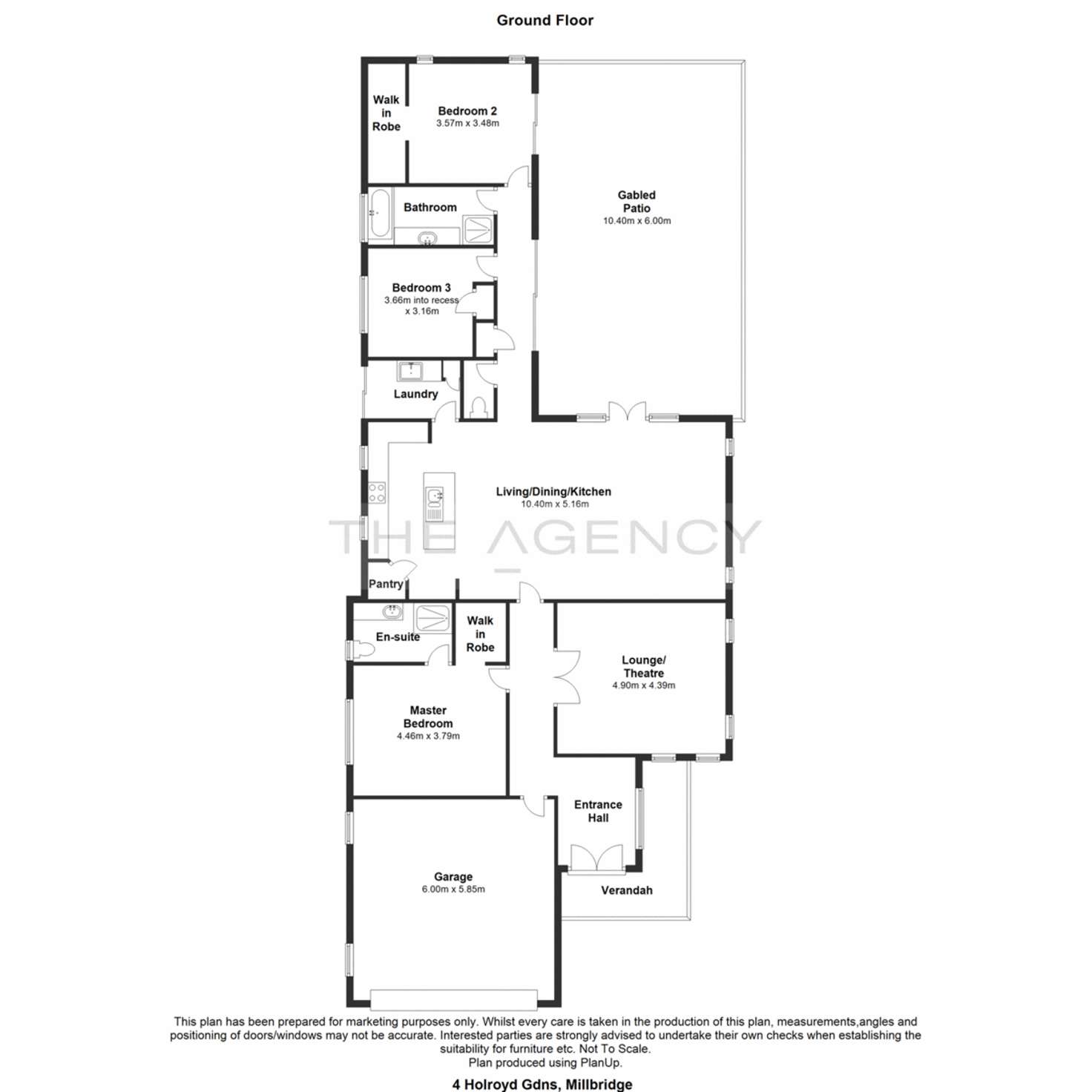 Floorplan of Homely house listing, 4 Holroyd Gardens, Millbridge WA 6232