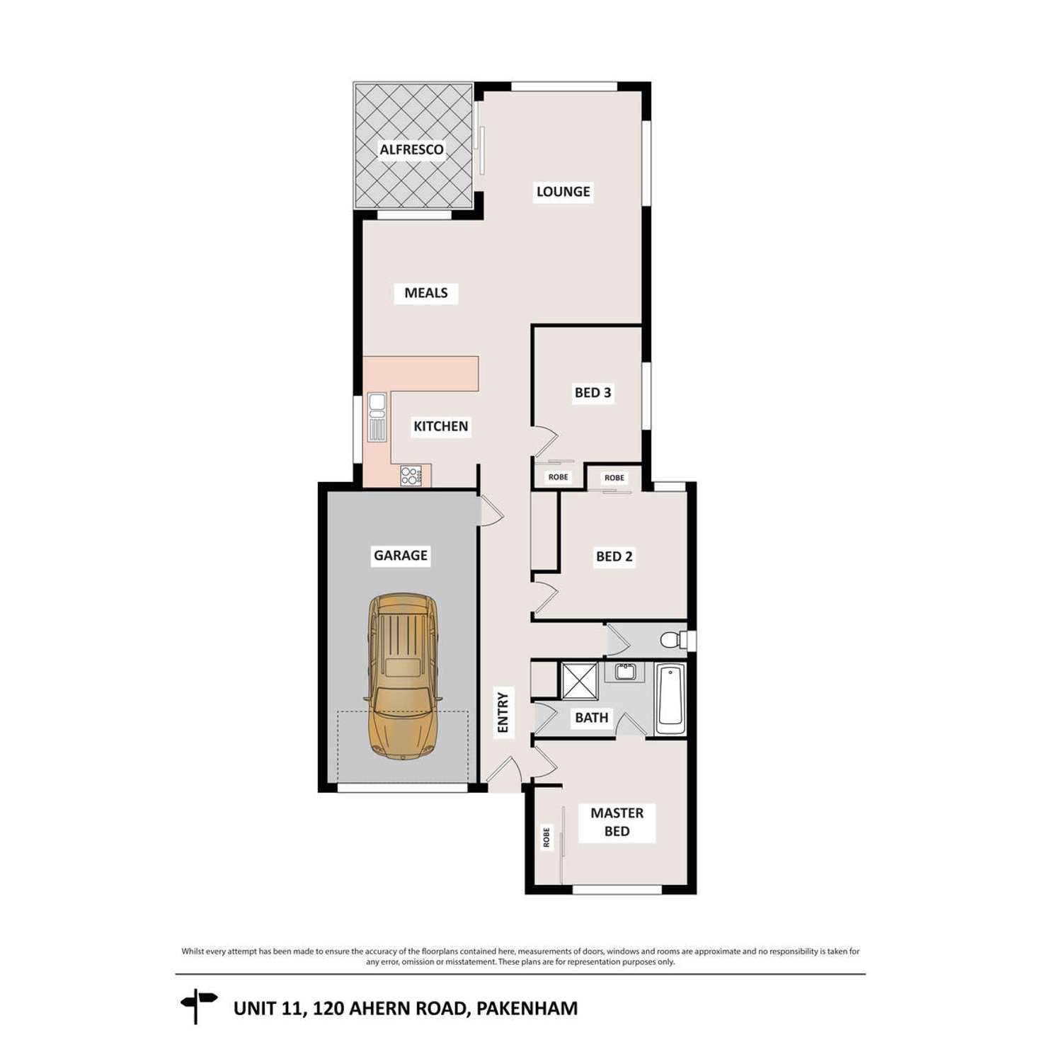 Floorplan of Homely house listing, 11/120 Ahern Road, Pakenham VIC 3810