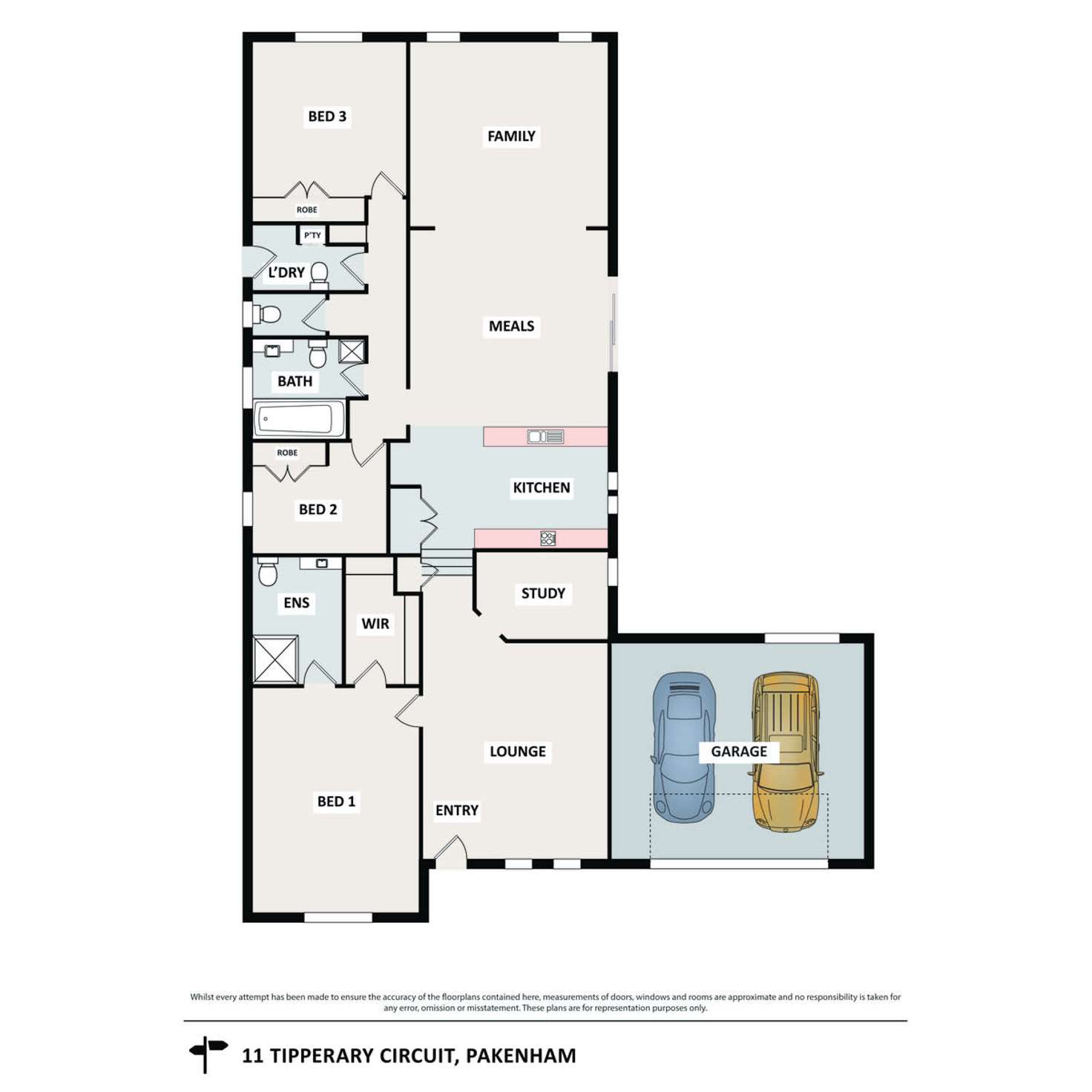 Floorplan of Homely house listing, 11 Tipperary Circuit, Pakenham VIC 3810