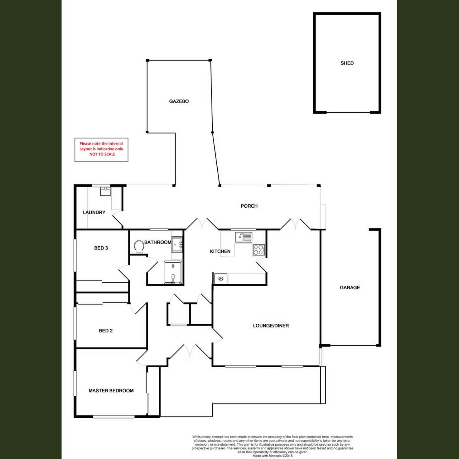 Floorplan of Homely house listing, 98 Berehaven Avenue, Thornlie WA 6108