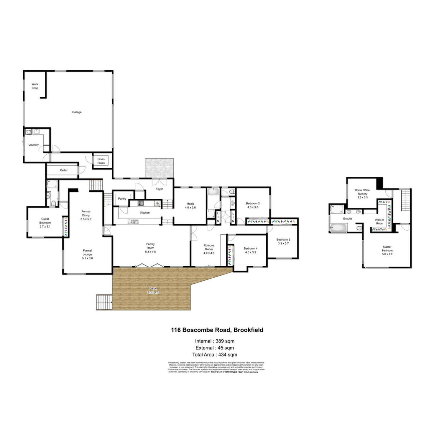 Floorplan of Homely house listing, 116 Boscombe Road, Brookfield QLD 4069