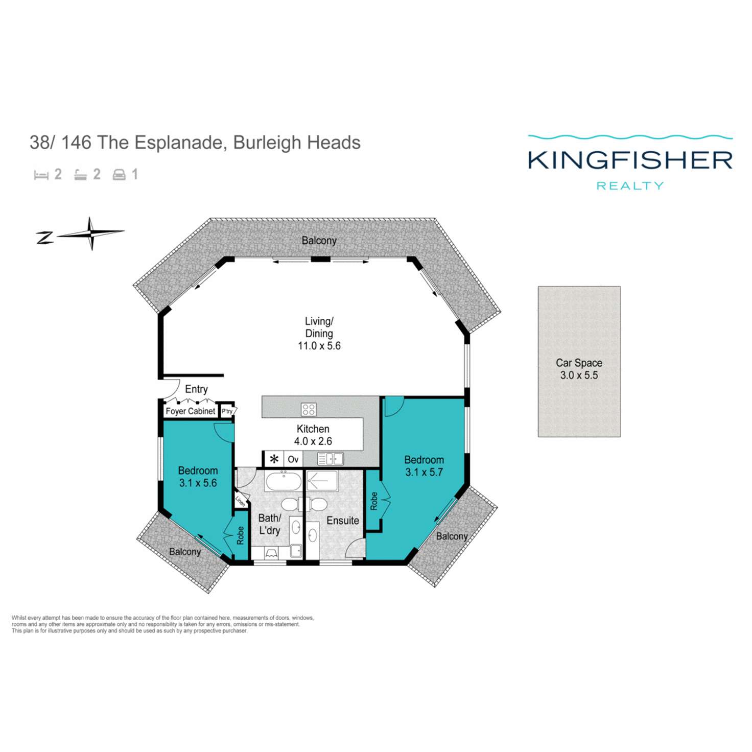 Floorplan of Homely apartment listing, 38/146 The Esplanade, Burleigh Heads QLD 4220