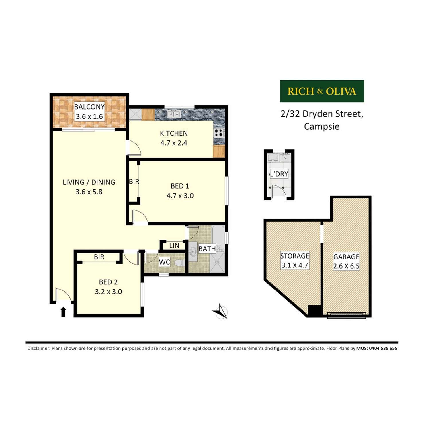 Floorplan of Homely apartment listing, 2/32 Dryden Street, Campsie NSW 2194