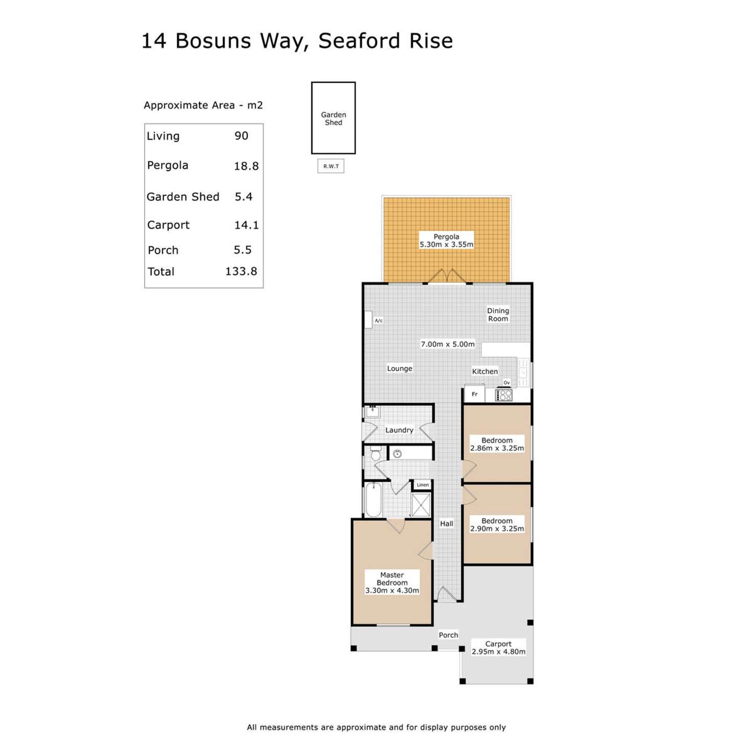 Floorplan of Homely house listing, 14 Bosuns Way, Seaford Rise SA 5169