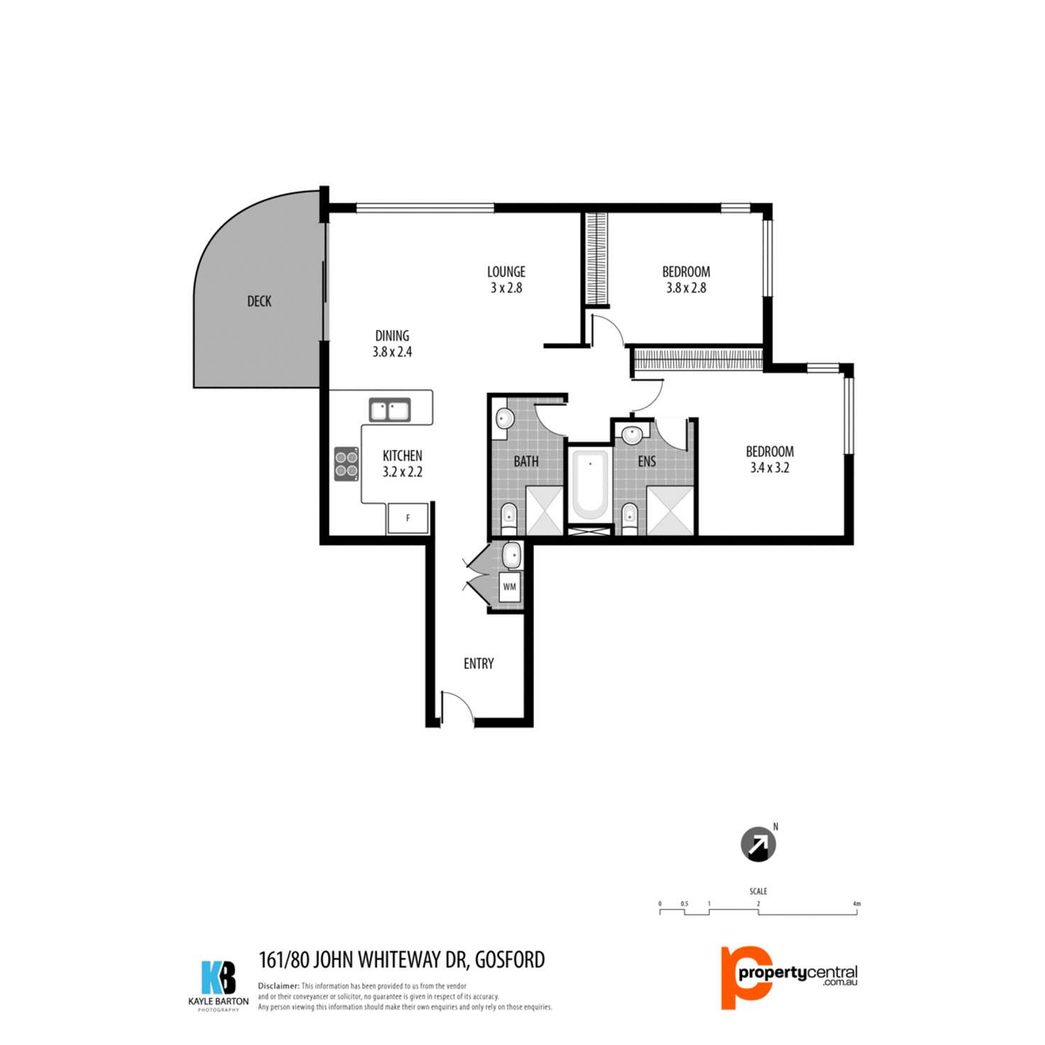 Floorplan of Homely apartment listing, 161/80 John Whiteway Drive, Gosford NSW 2250