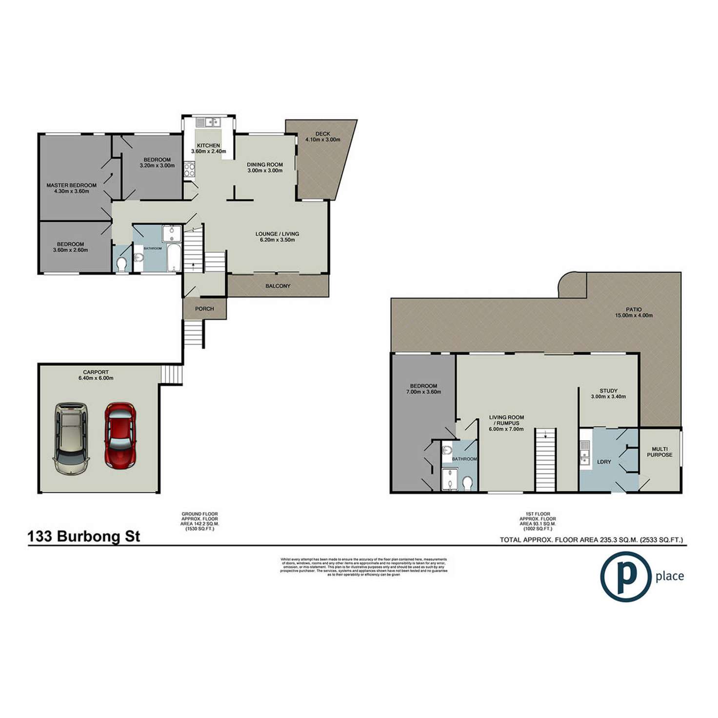 Floorplan of Homely house listing, 133 Burbong Street, Chapel Hill QLD 4069