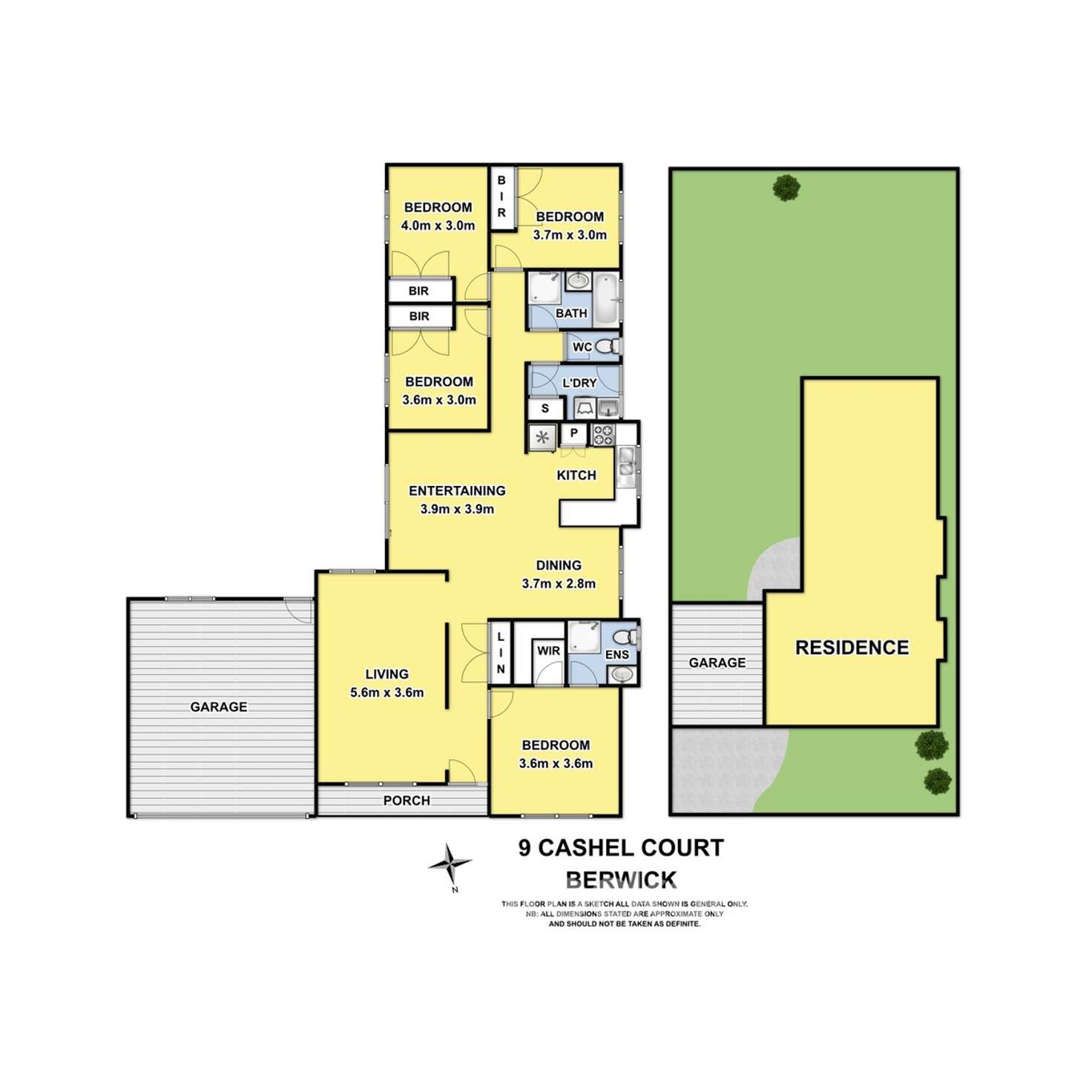 Floorplan of Homely house listing, 9 Cashel Court, Berwick VIC 3806