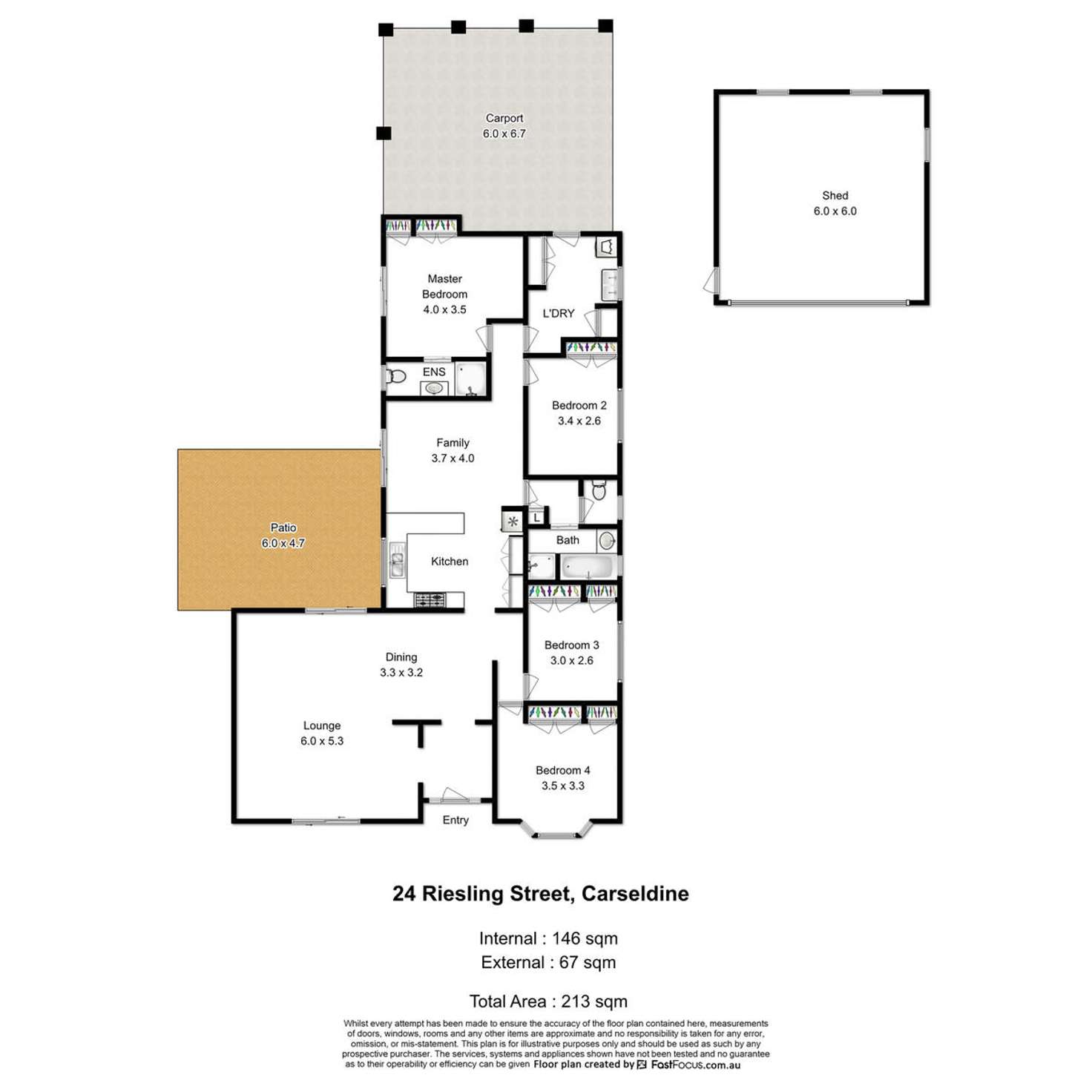 Floorplan of Homely house listing, 24 Riesling Street, Carseldine QLD 4034