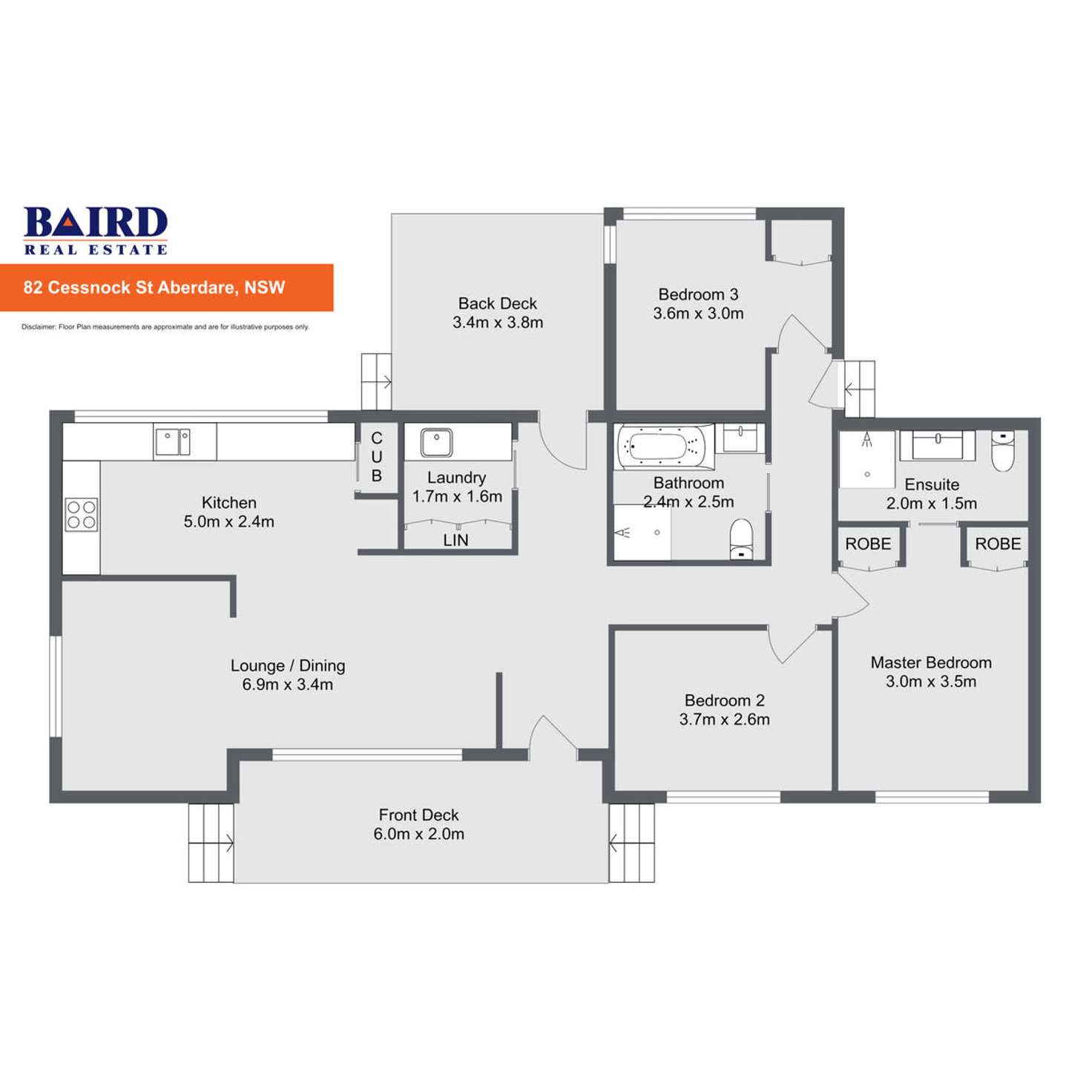 Floorplan of Homely house listing, 82 Cessnock Street, Aberdare NSW 2325
