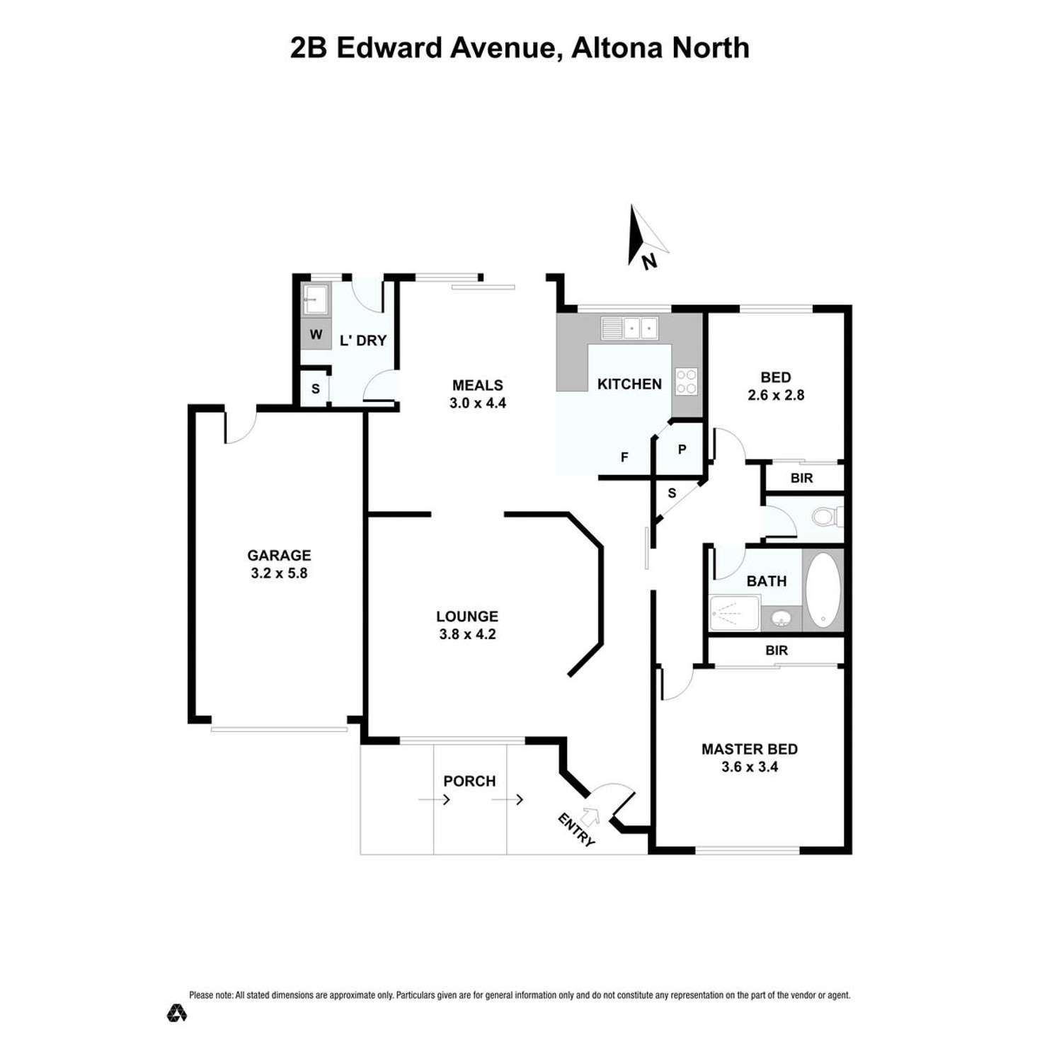 Floorplan of Homely unit listing, 2B Edward Avenue, Altona North VIC 3025