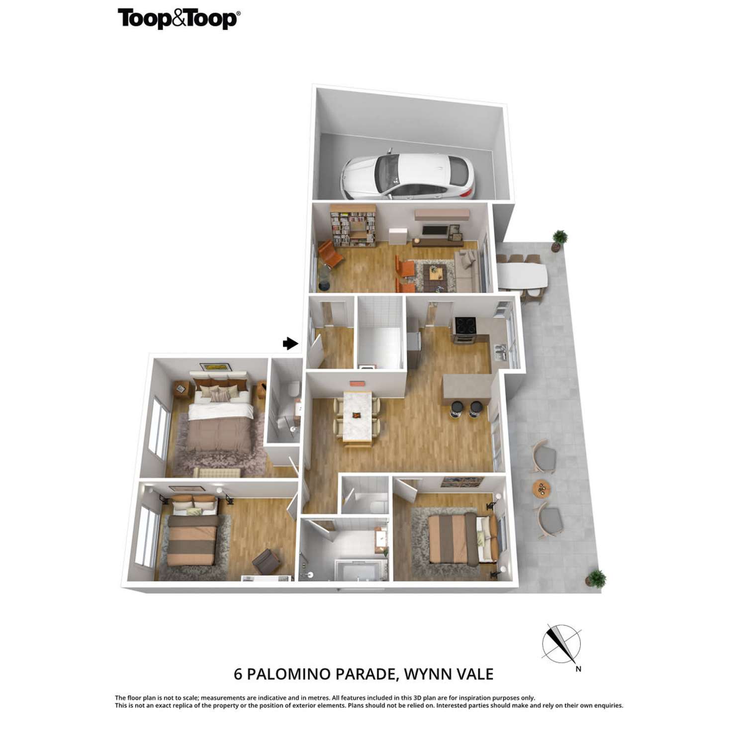 Floorplan of Homely house listing, 6 Palomino Parade, Wynn Vale SA 5127