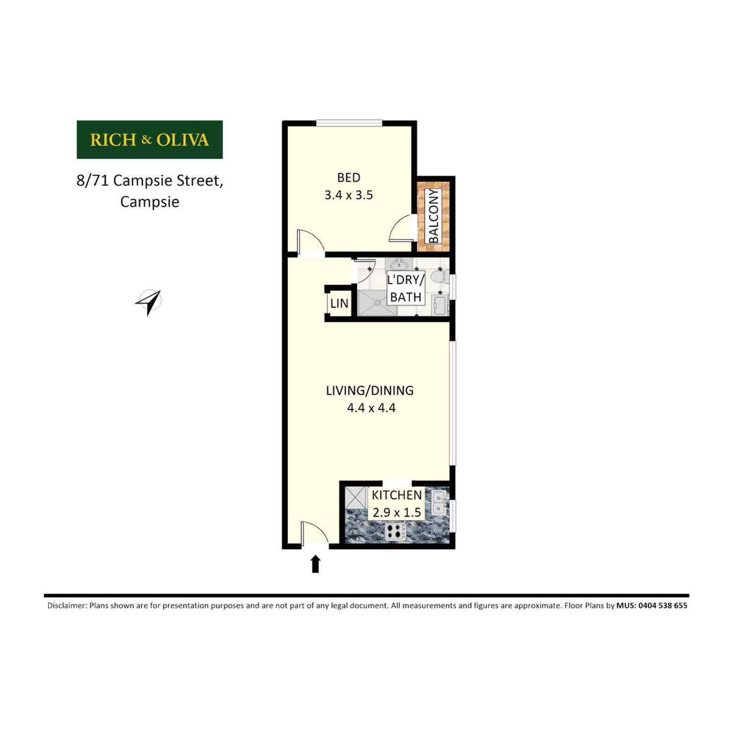 Floorplan of Homely apartment listing, 8/71 Campsie Street, Campsie NSW 2194