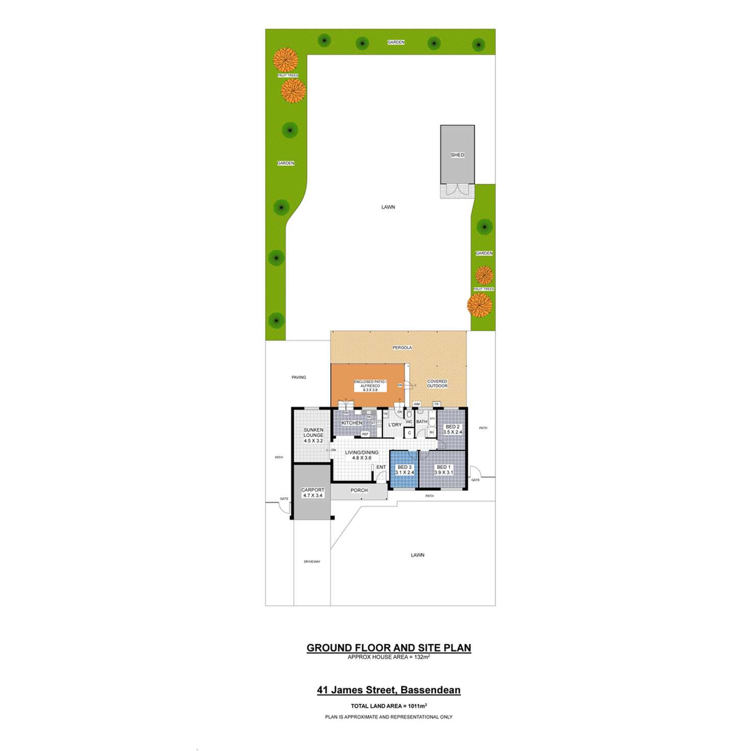 Floorplan of Homely house listing, 41 James Street, Bassendean WA 6054