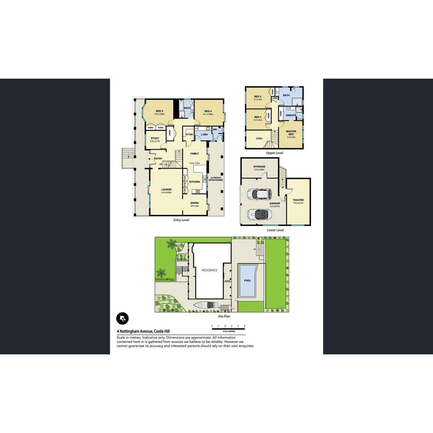 Floorplan of Homely house listing, 4 Nottingham Avenue, Castle Hill NSW 2154